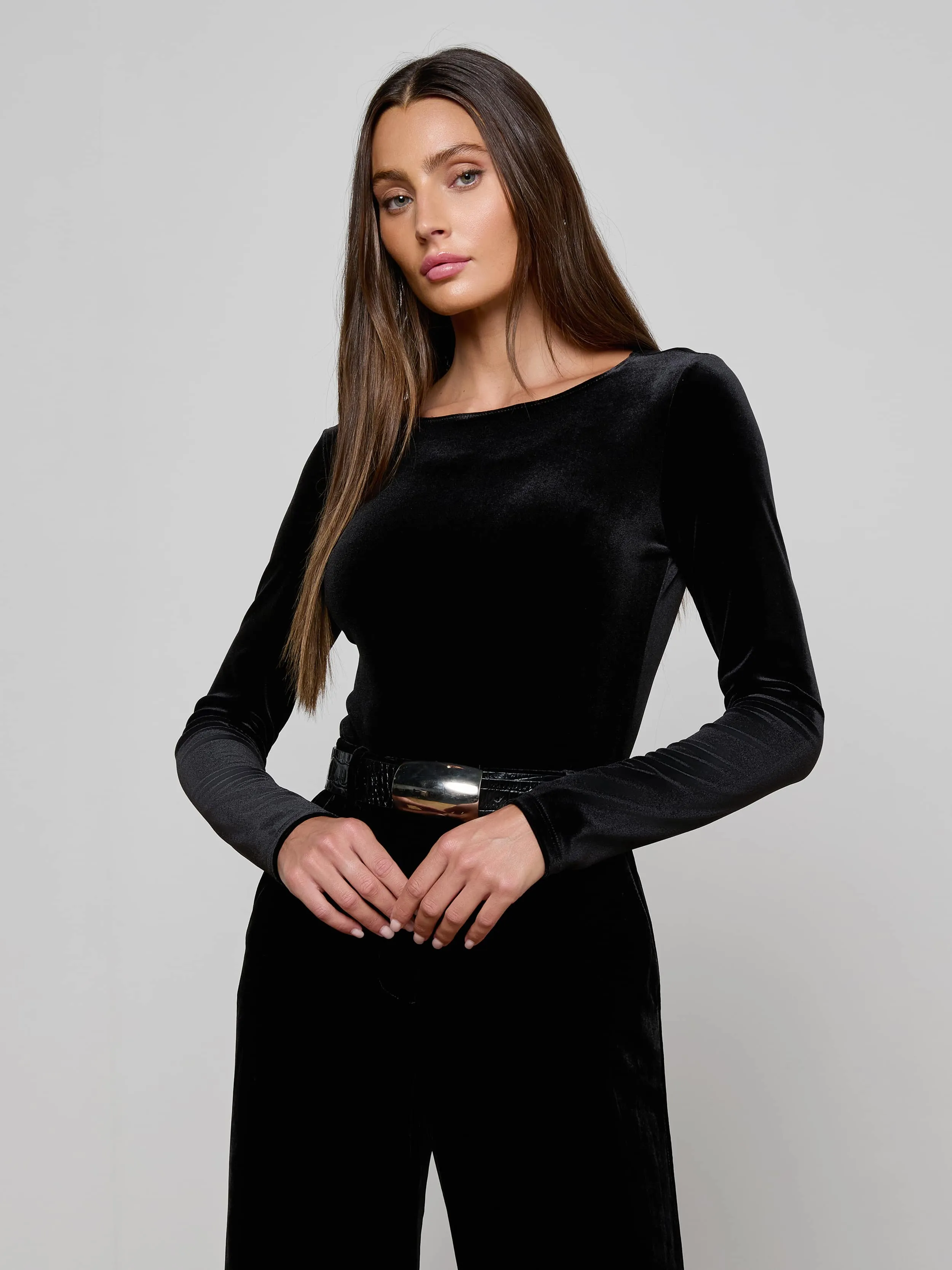 Seraphine Velvet Bodysuit sold by L'AGENCE