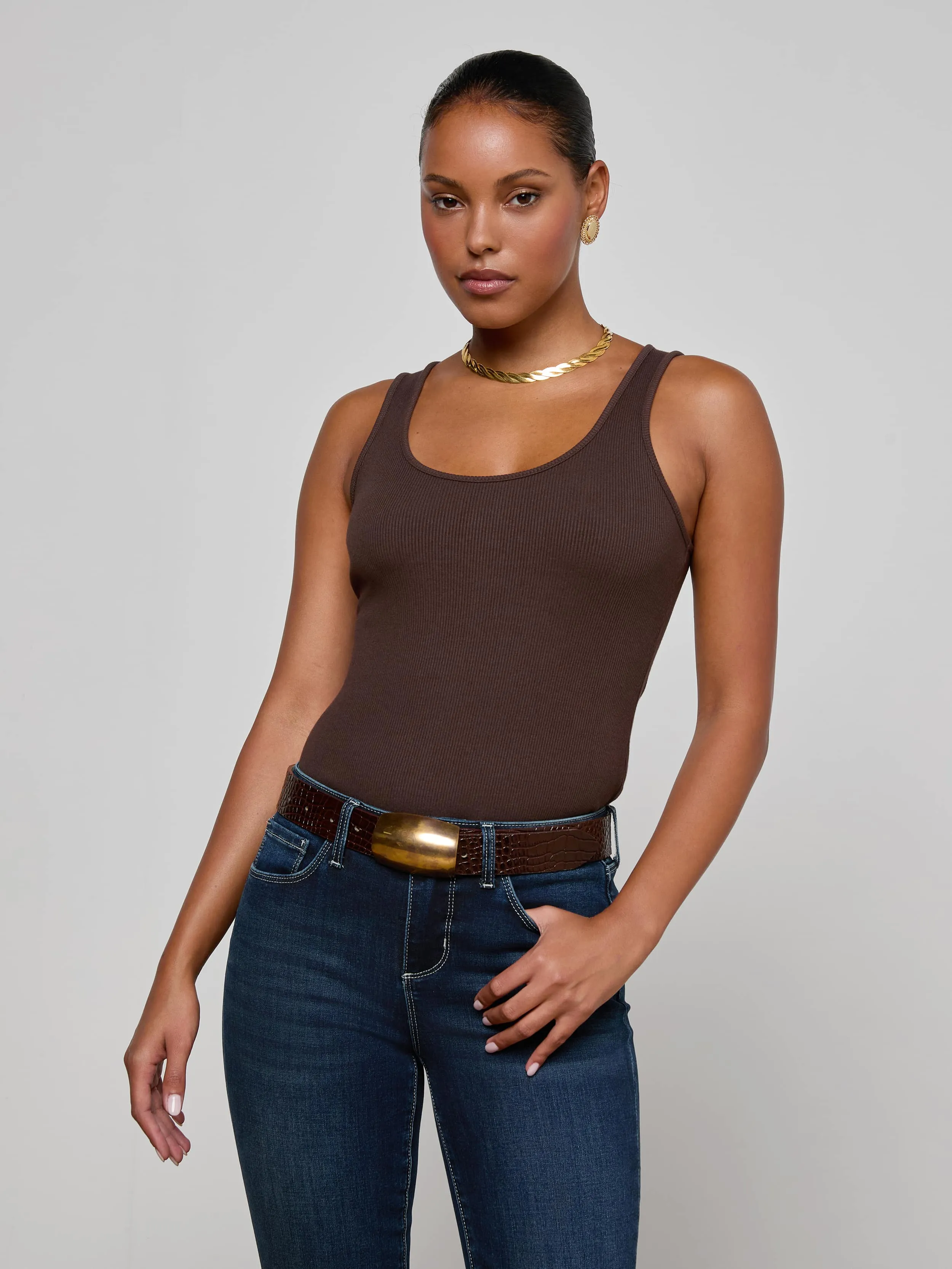 Adira Scoopneck Tank sold by L'AGENCE