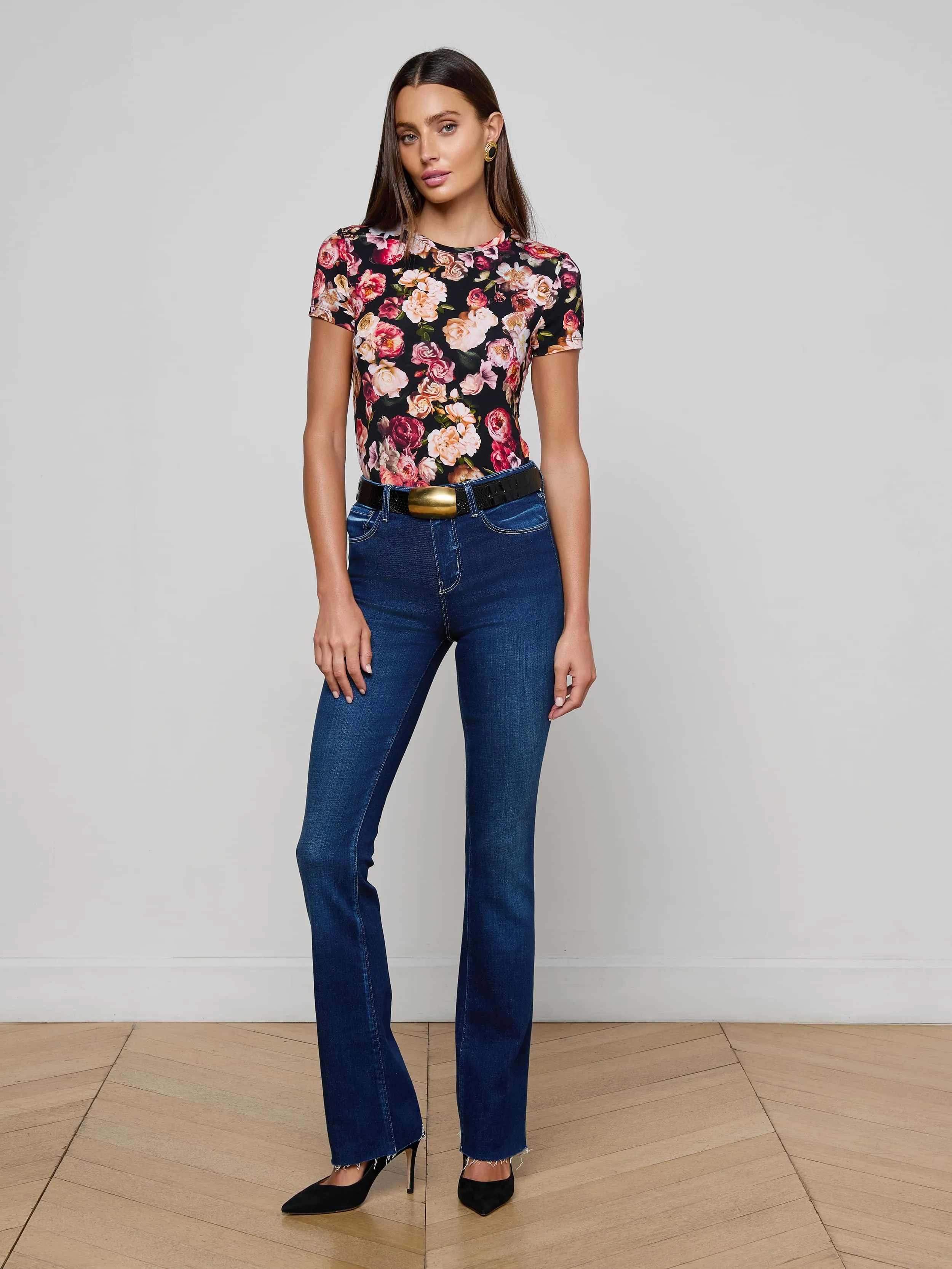 Ressi Fitted Tee sold by L'AGENCE product image thumbnail 3