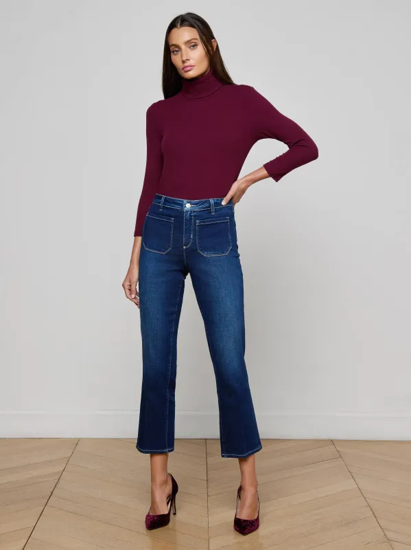 Noya Cropped Slim Flare Jean sold by L'AGENCE