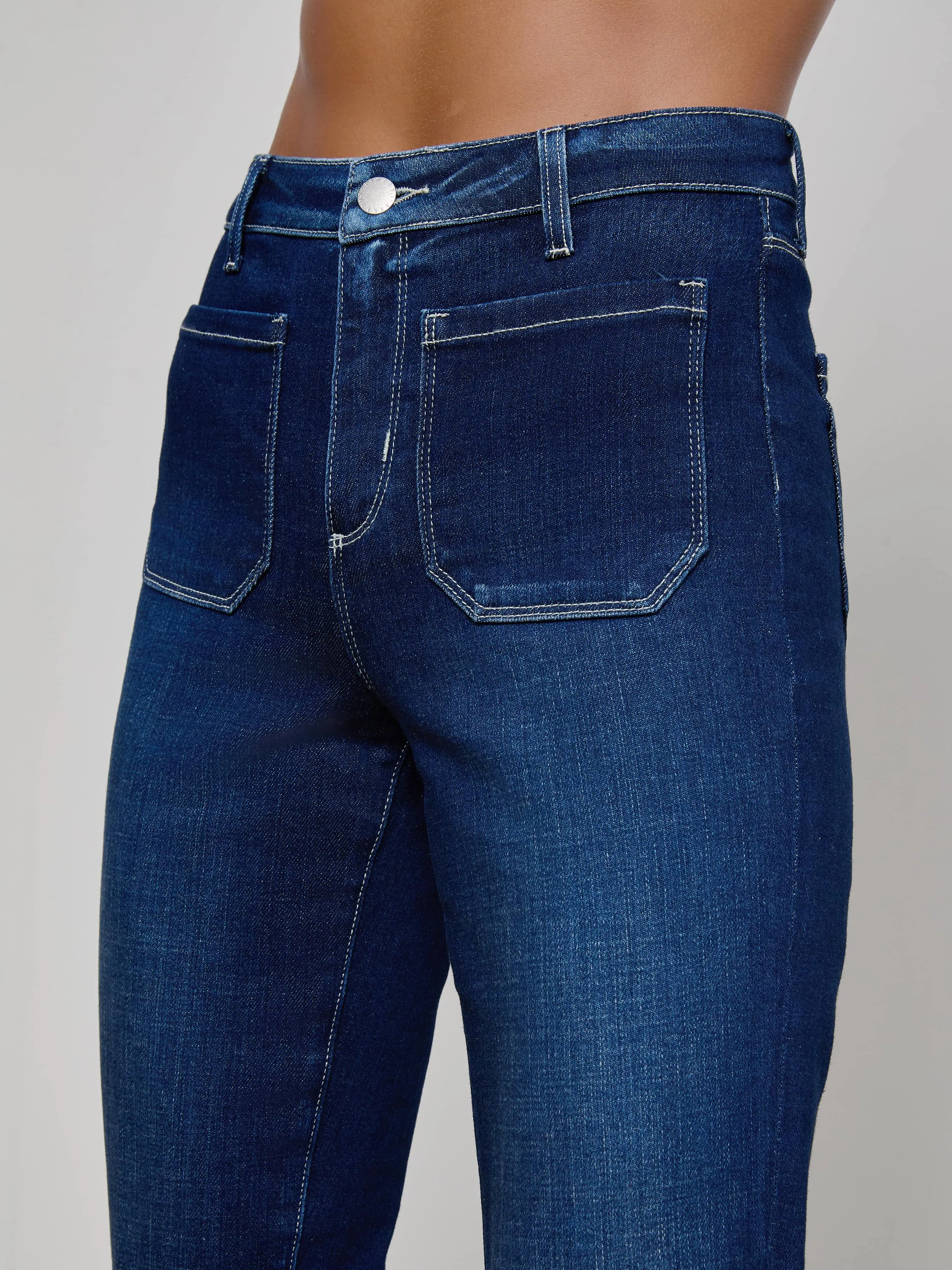 Noya Cropped Slim Flare Jean sold by L'AGENCE product image thumbnail 5