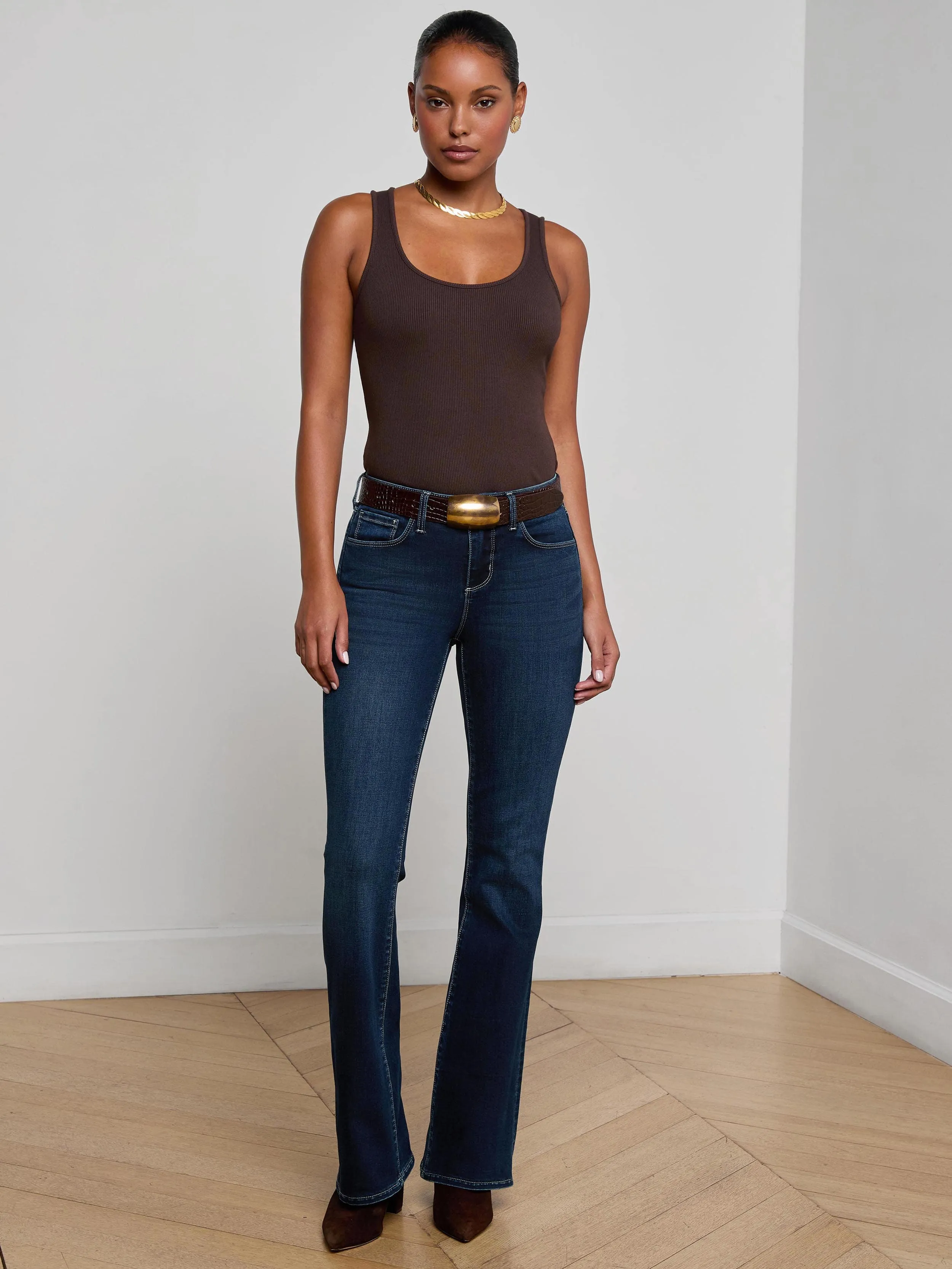 Cara Low-Rise Bootcut Jean sold by L'AGENCE