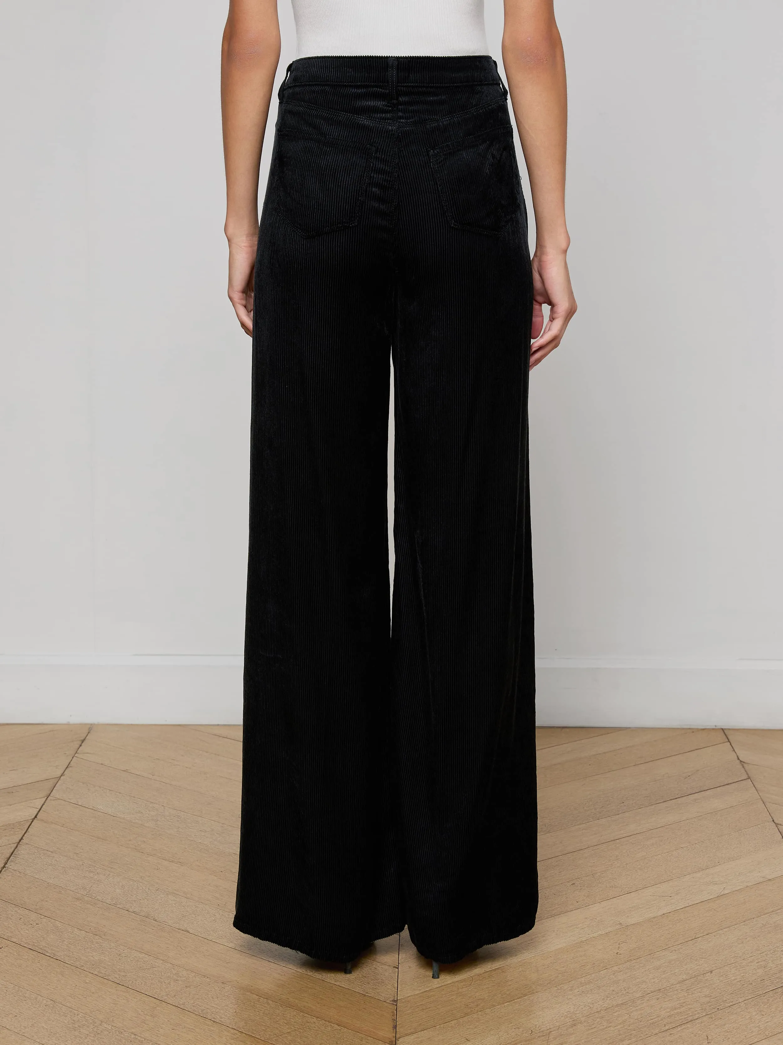 Quincy Wide-Leg Corduroy Pant sold by L'AGENCE product image thumbnail 4