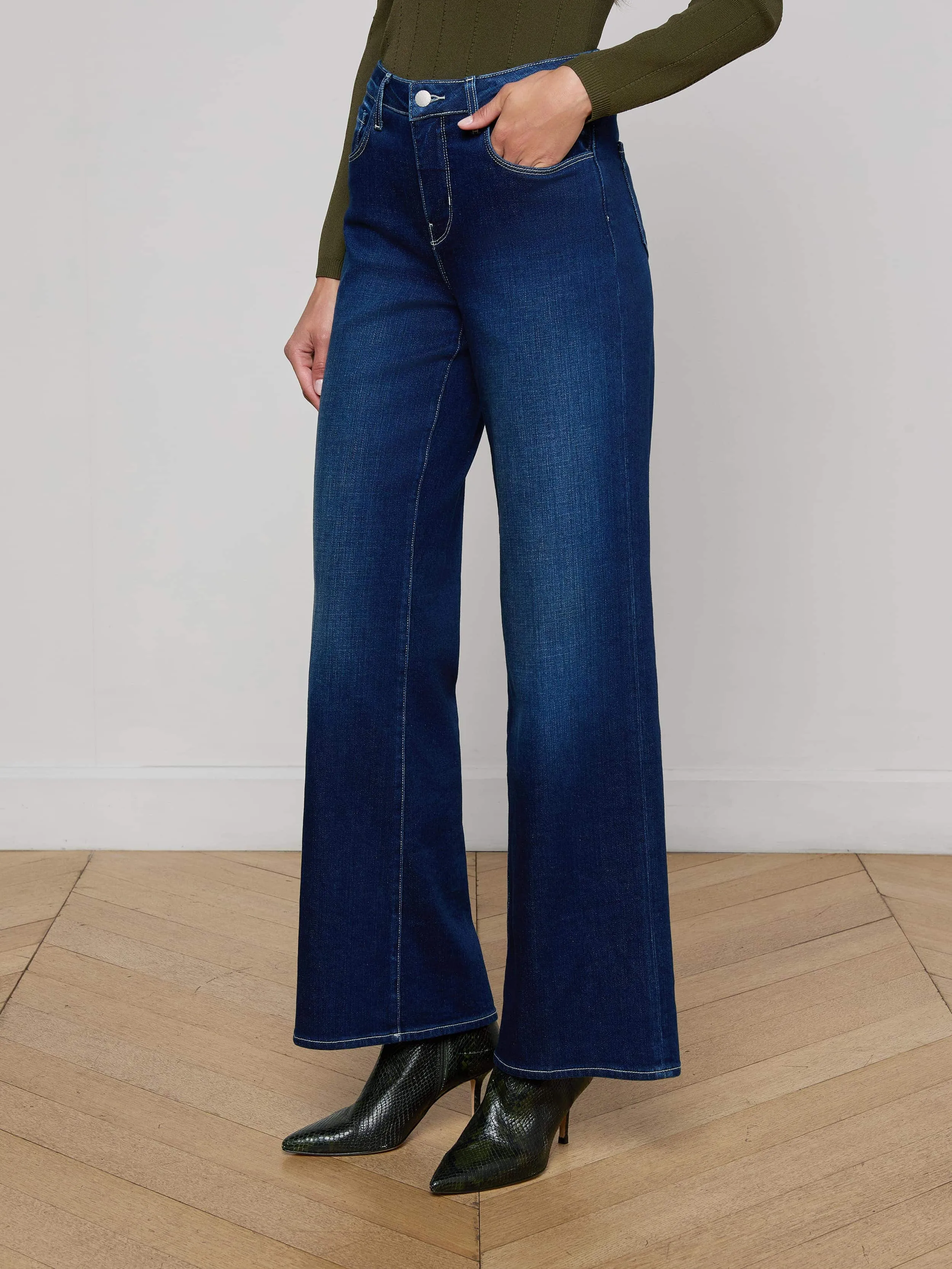 Alicent Wide-Leg Jean sold by L'AGENCE product image thumbnail 3
