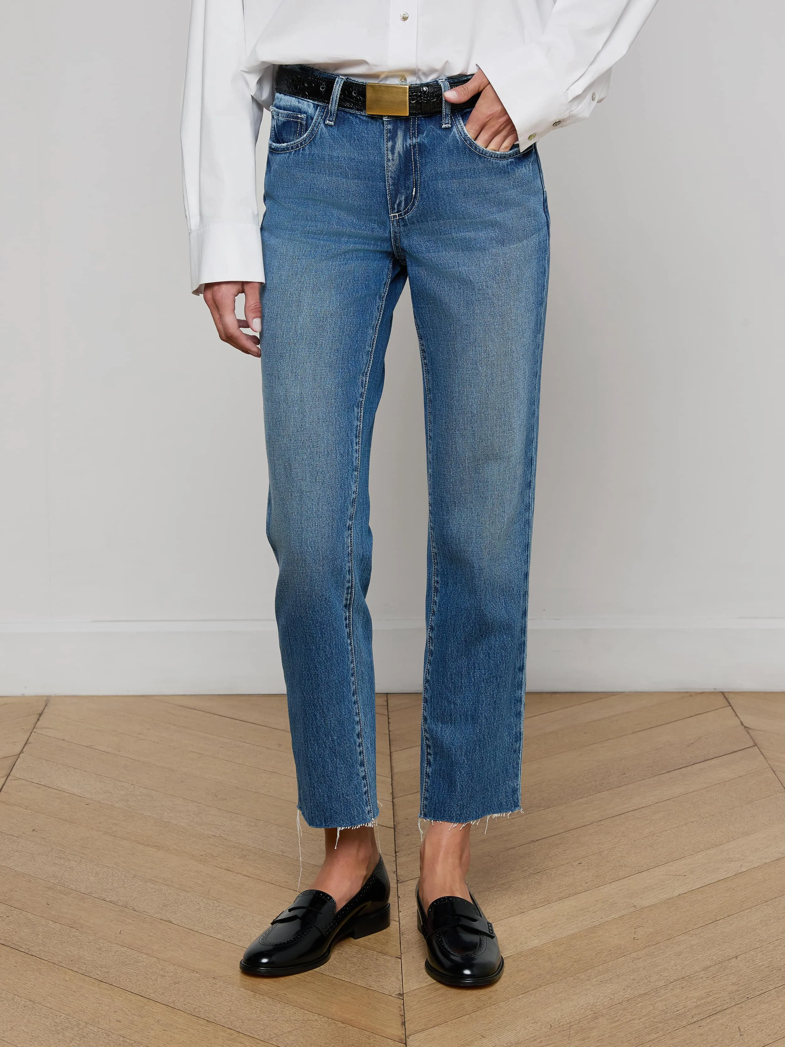 Milana Slouchy Stovepipe Jean sold by L'AGENCE product image thumbnail 3