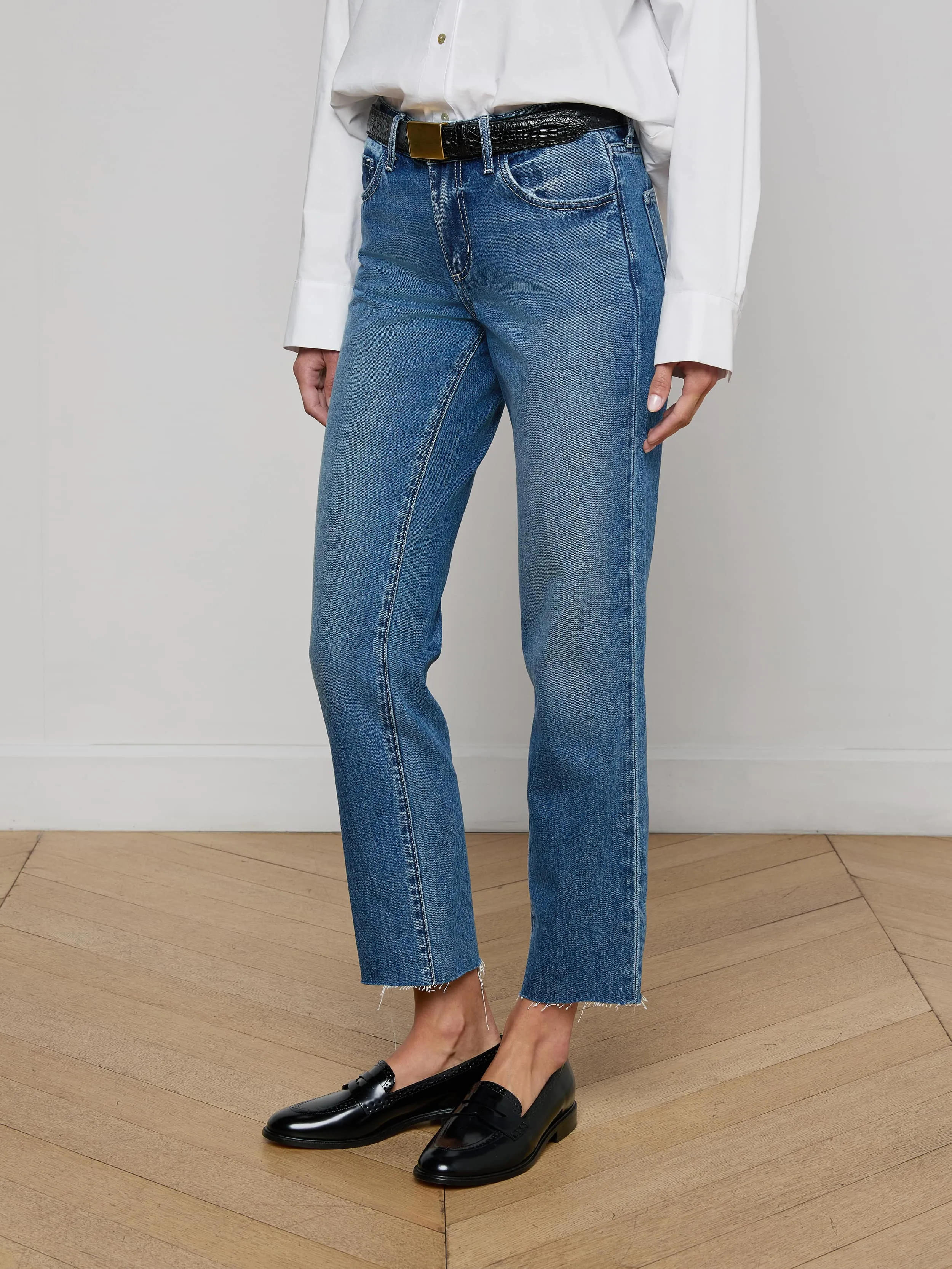 Milana Slouchy Stovepipe Jean sold by L'AGENCE product image thumbnail 4
