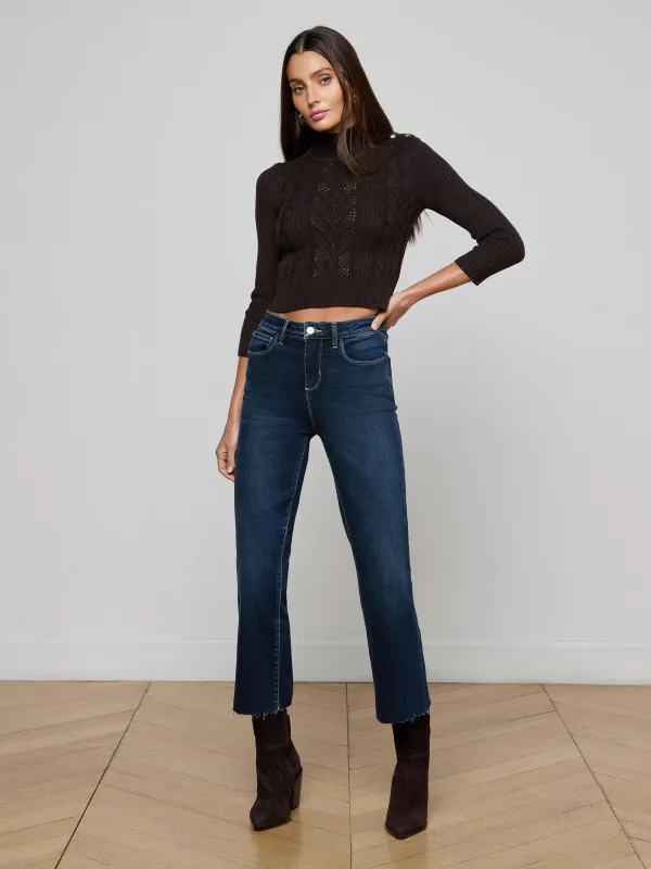 Kendra Cropped Flare Jean sold by L'AGENCE
