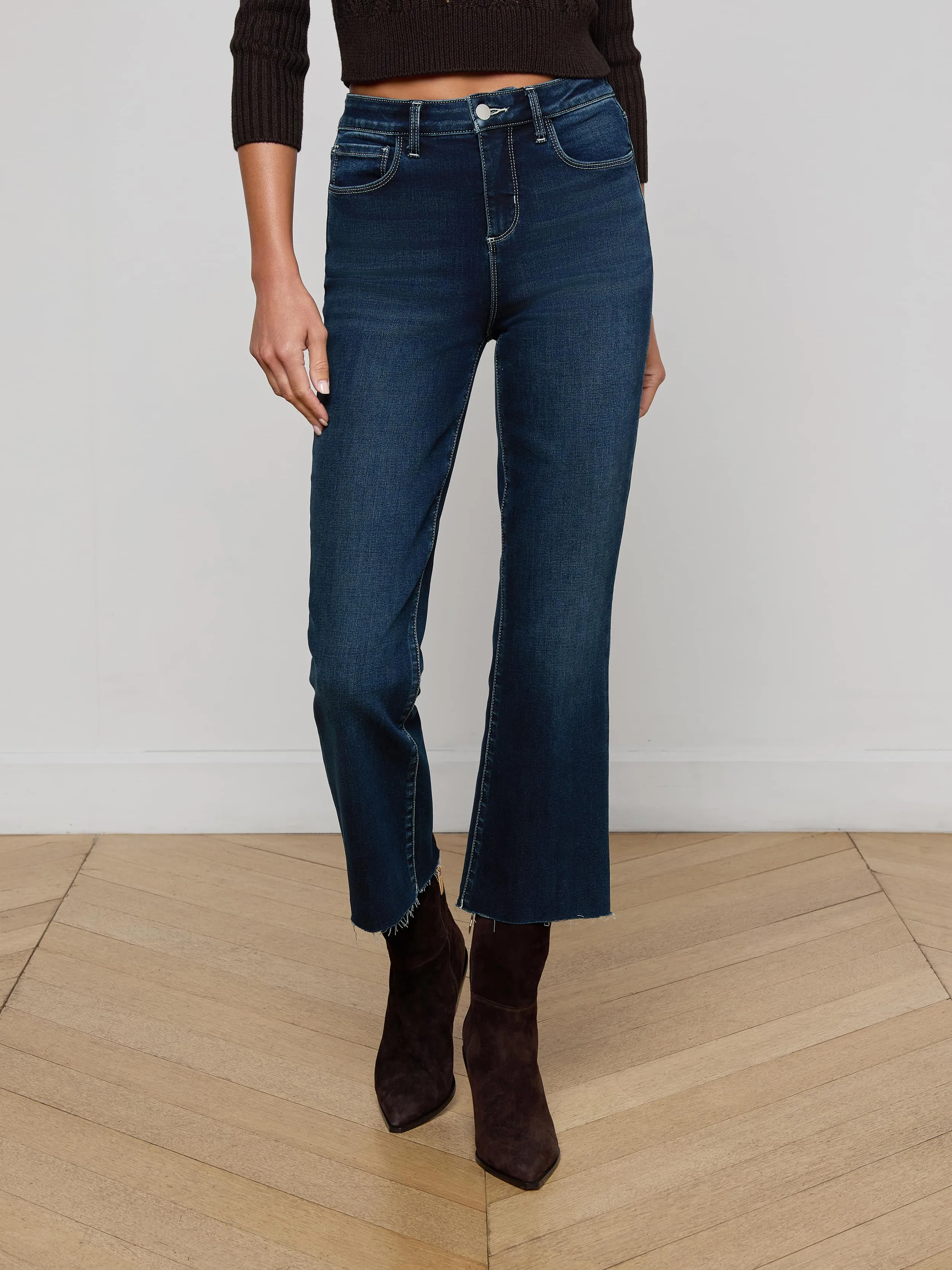 Kendra Cropped Flare Jean sold by L'AGENCE product image thumbnail 2