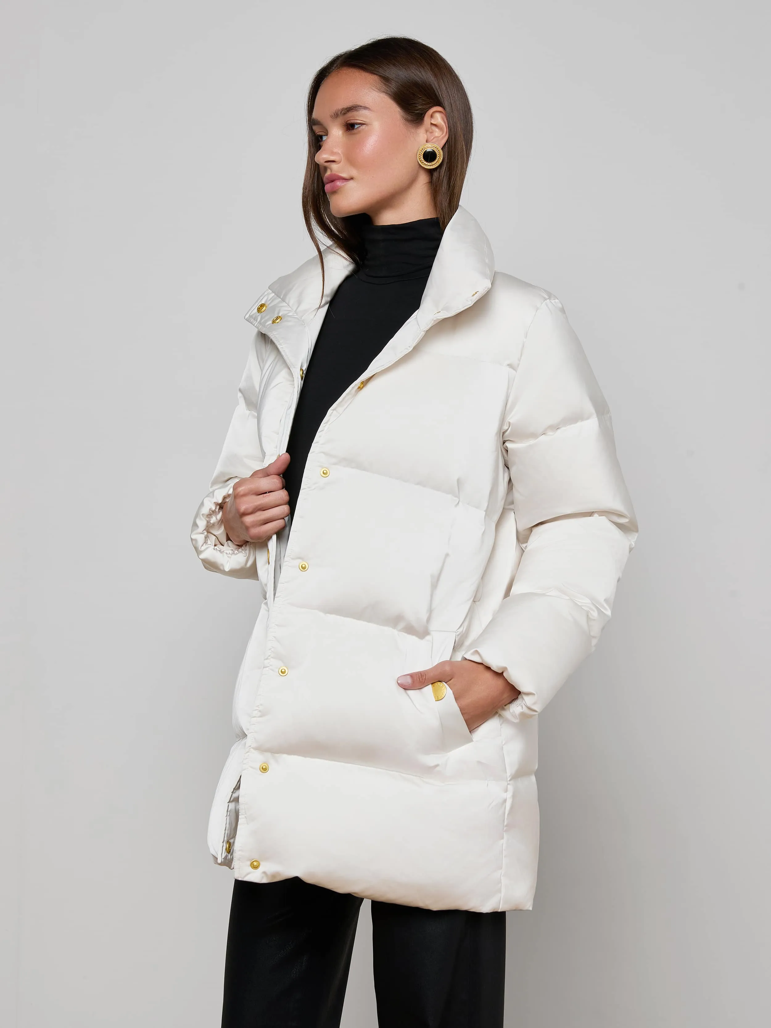 Loretta Puffer Coat sold by L'AGENCE product image thumbnail 3