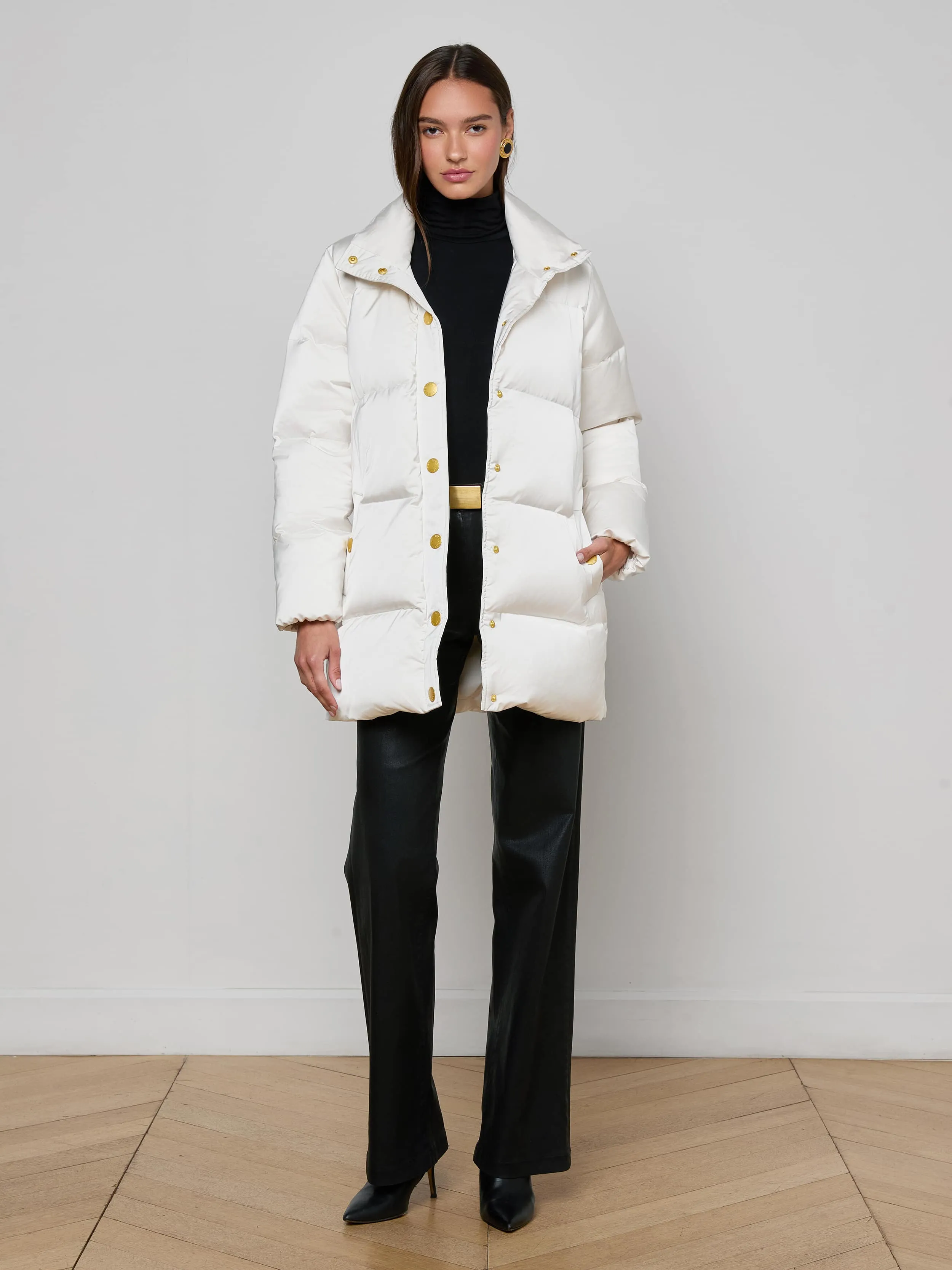Loretta Puffer Coat sold by L'AGENCE product image thumbnail 4