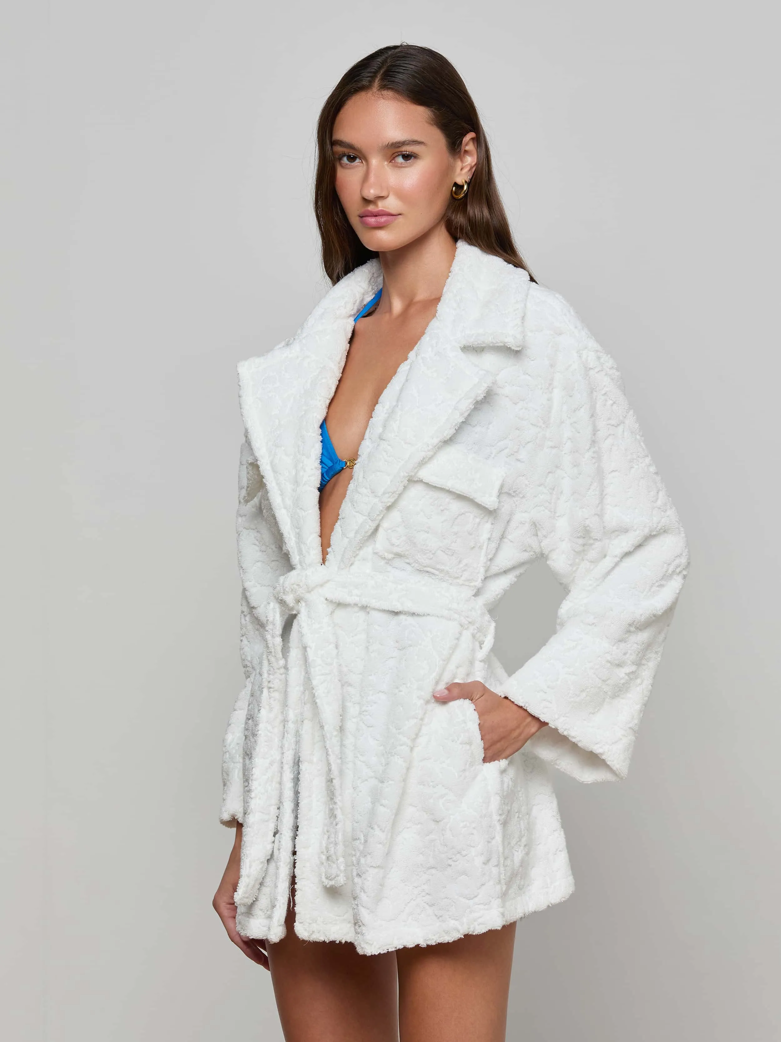 Caterina Cover-Up Robe sold by L'AGENCE product image thumbnail 2