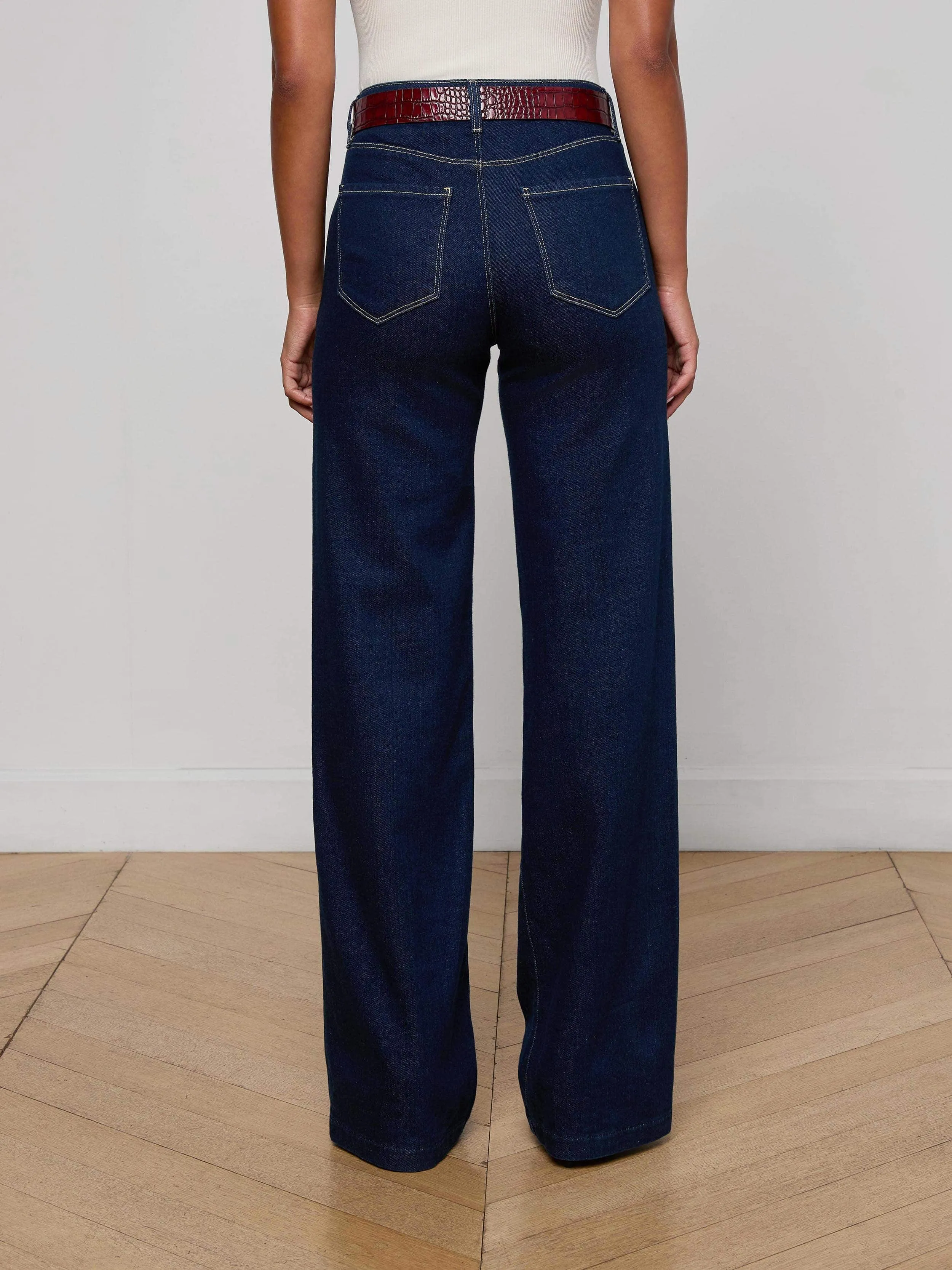 Clayton Wide-Leg Jean sold by L'AGENCE product image thumbnail 4