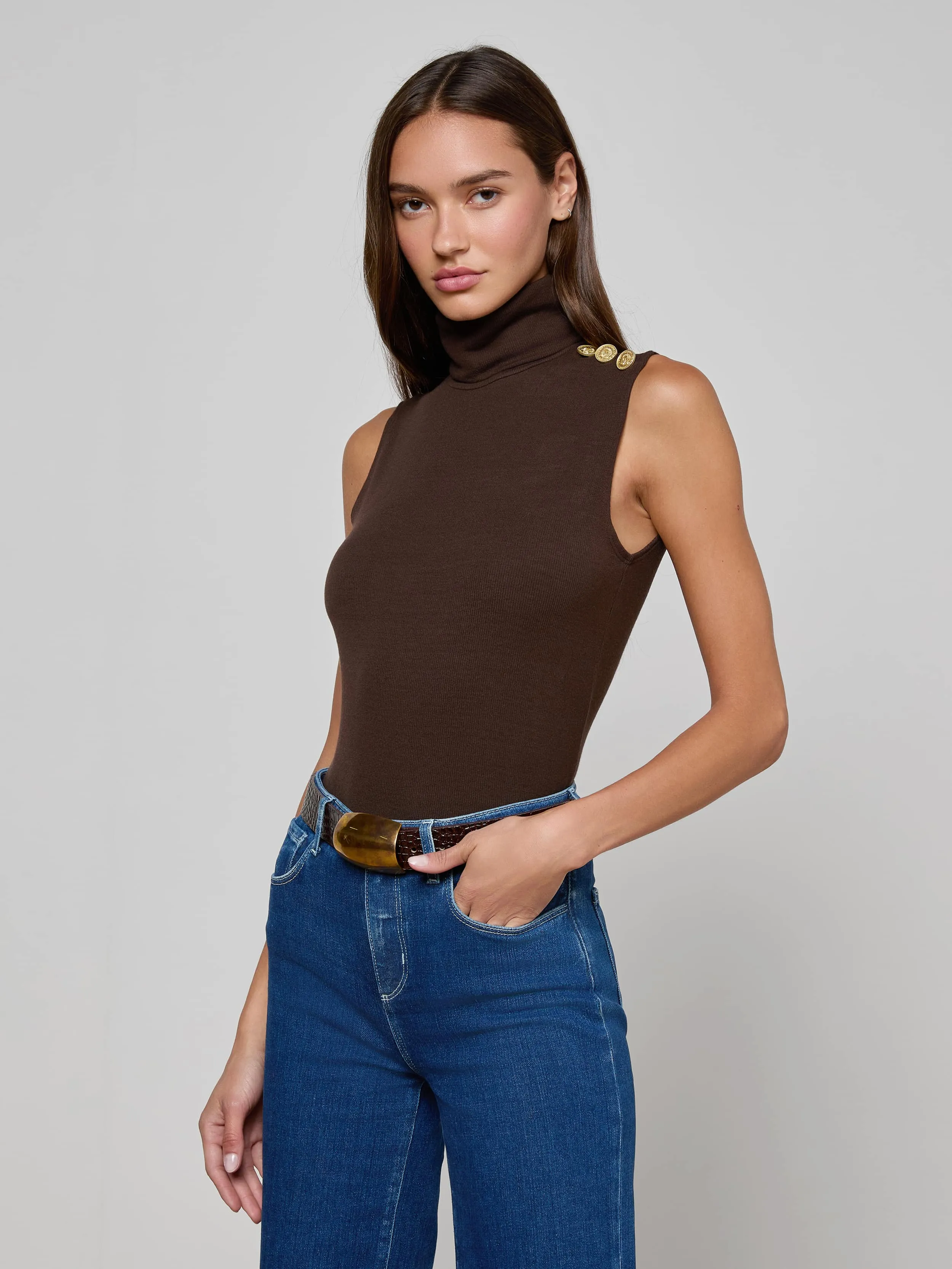 Ceci Sleeveless Turtleneck sold by L'AGENCE product image thumbnail 2