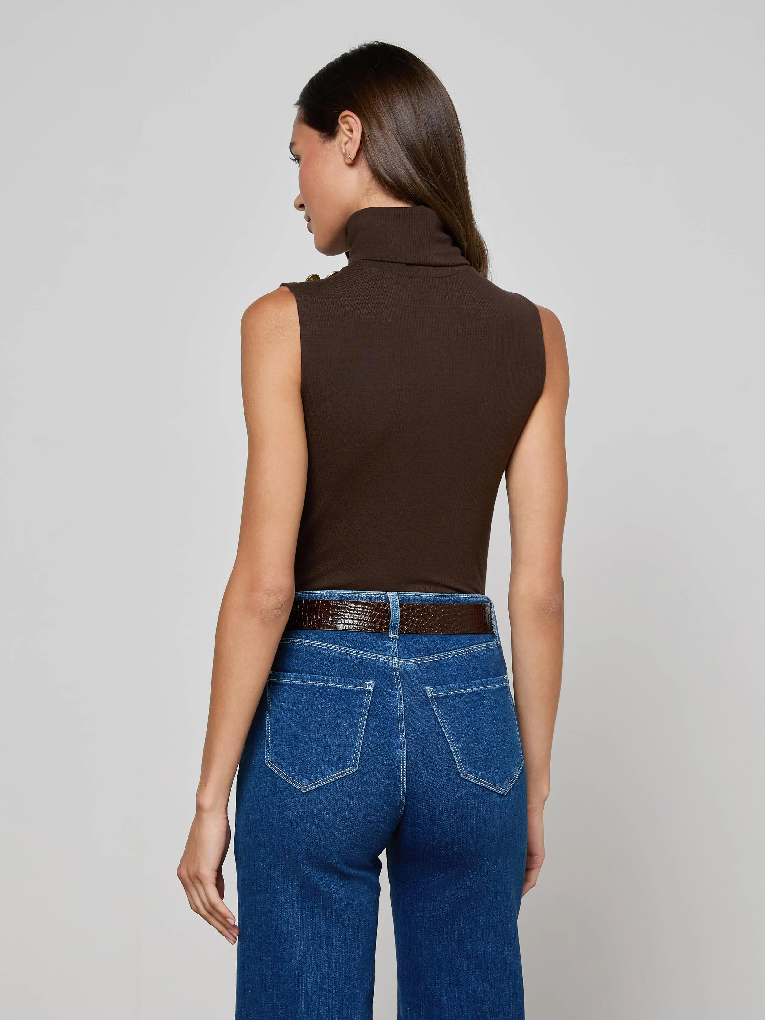 Ceci Sleeveless Turtleneck sold by L'AGENCE product image thumbnail 4