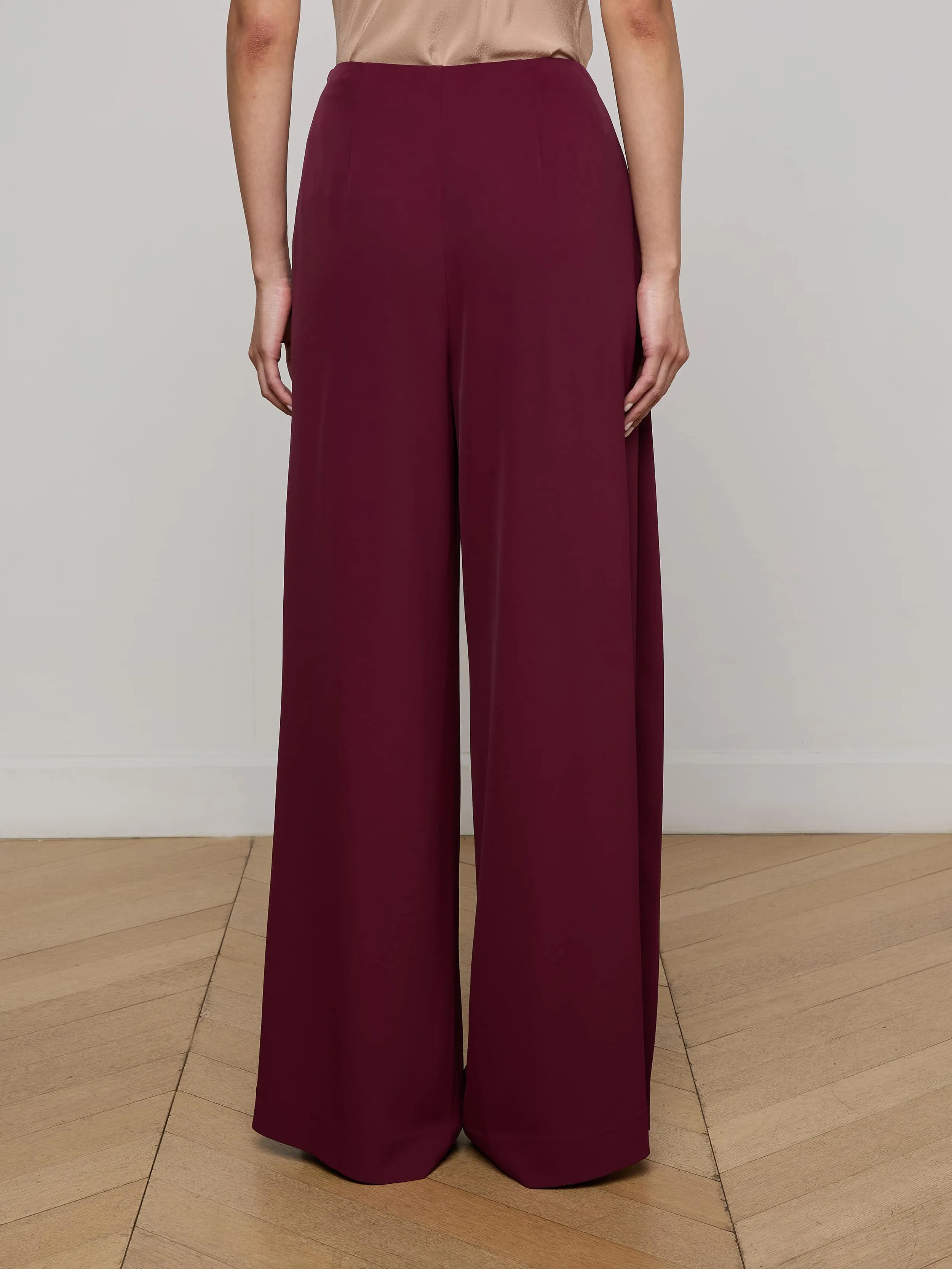 Nova Pleated Wide-Leg Pant sold by L'AGENCE product image thumbnail 4