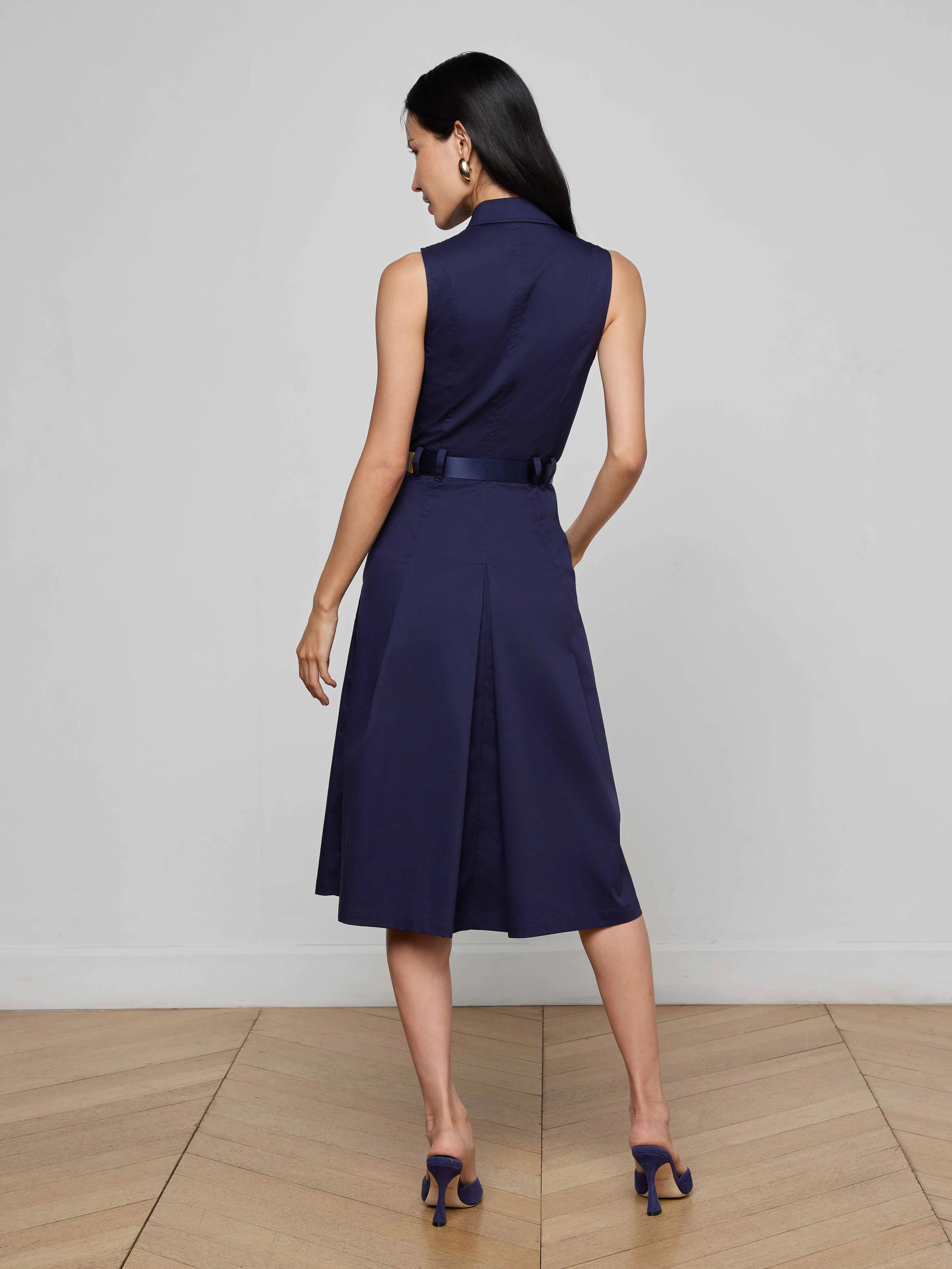 Kylo Poplin Shirt Dress sold by L'AGENCE product image thumbnail 3