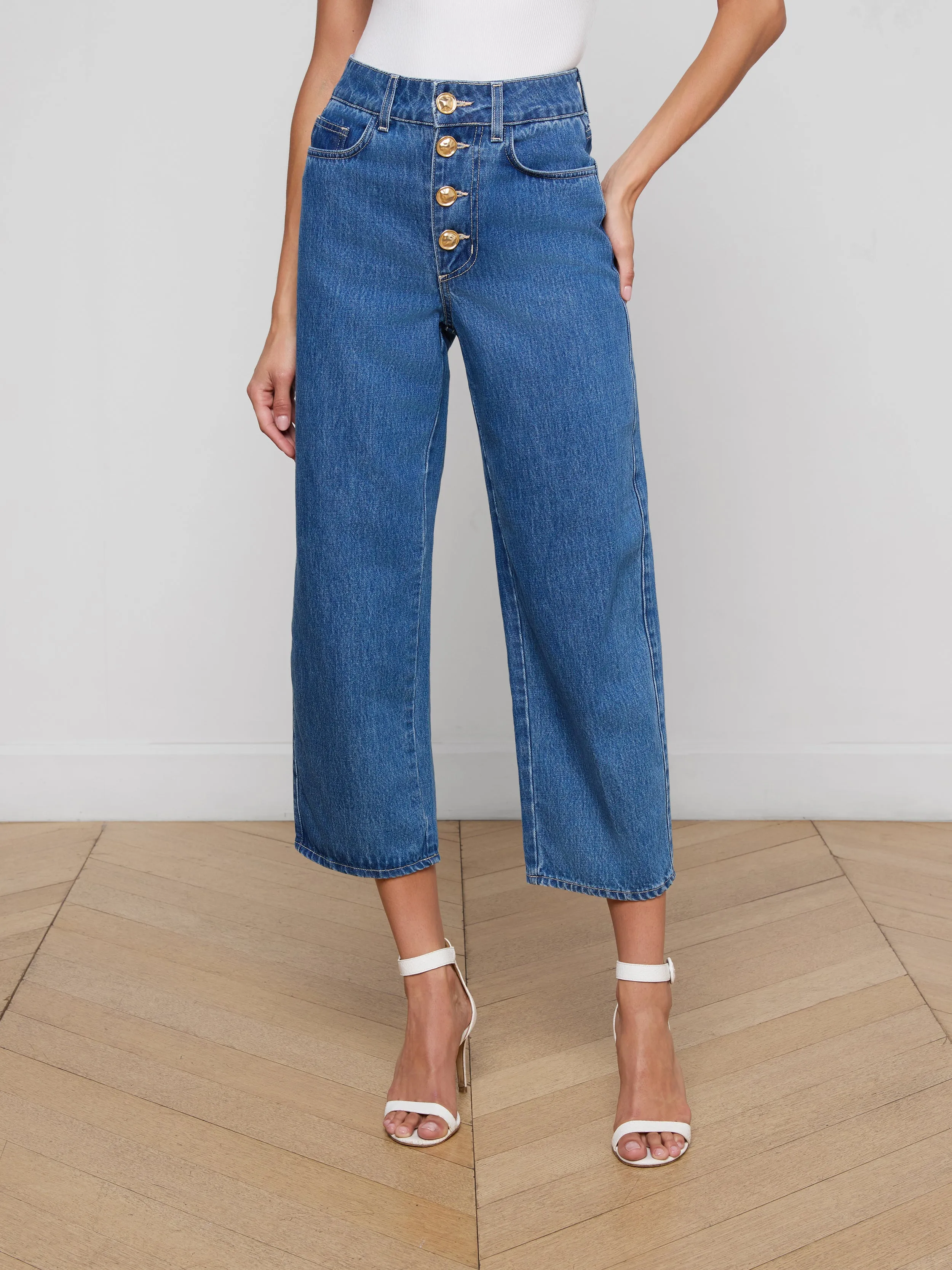 Liora Cropped Jean sold by L'AGENCE product image thumbnail 2