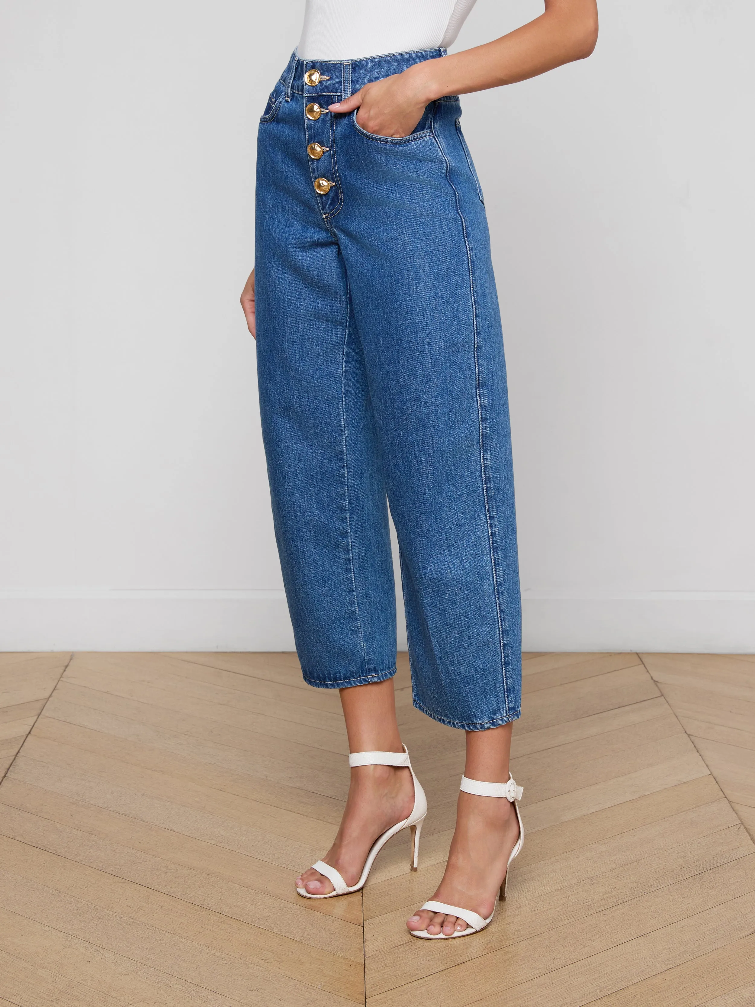 Liora Cropped Jean sold by L'AGENCE product image thumbnail 3