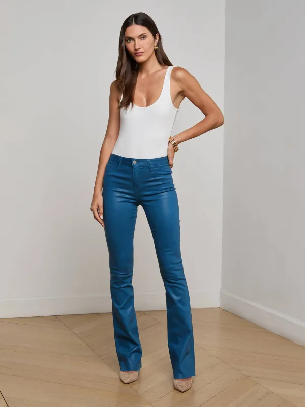 Ruth Coated Straight-Leg Jean sold by L'AGENCE
