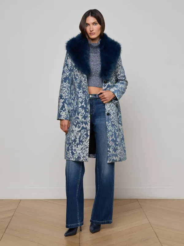 Laney Jacquard Coat sold by L'AGENCE