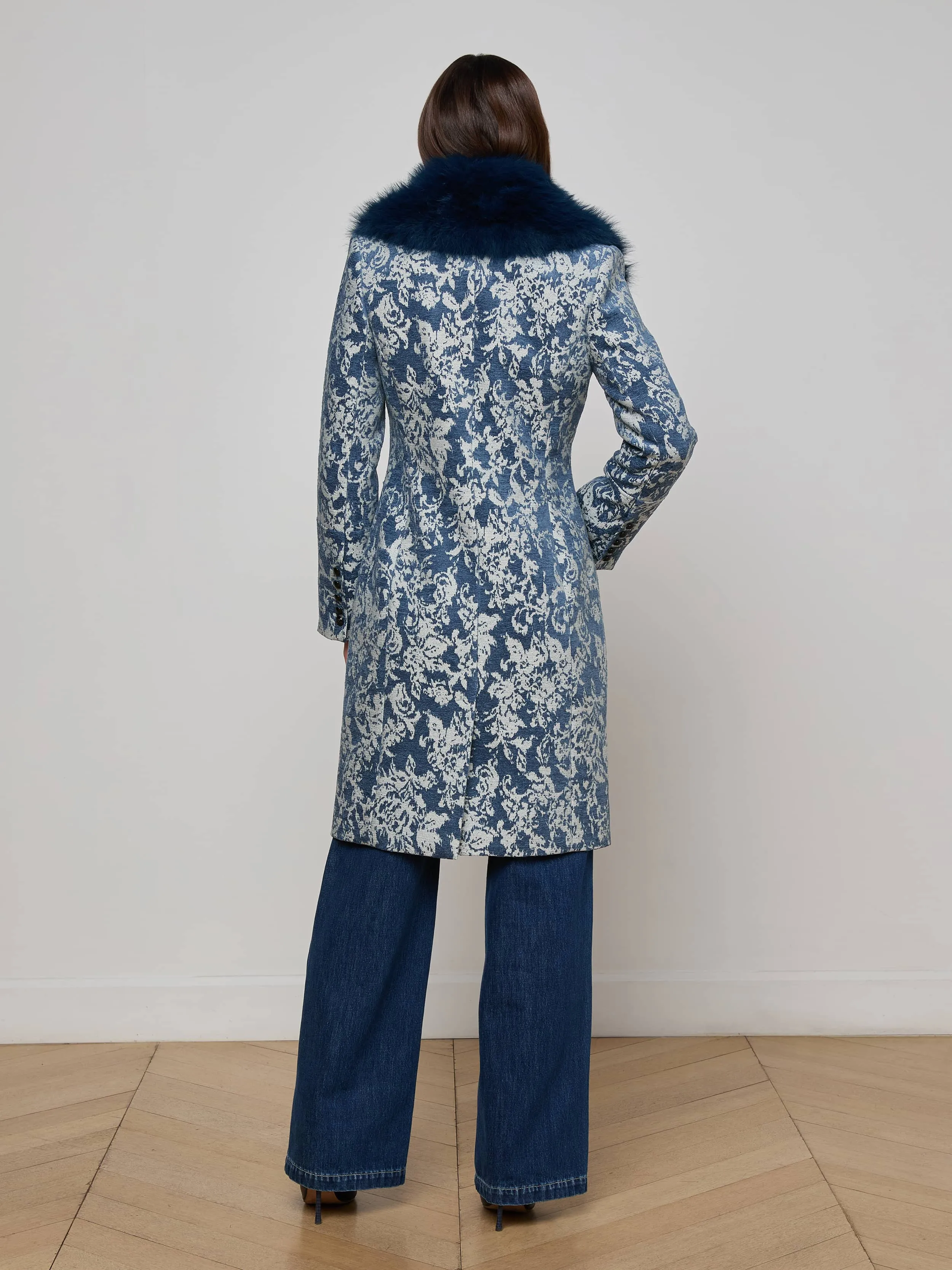 Laney Jacquard Coat sold by L'AGENCE product image thumbnail 3