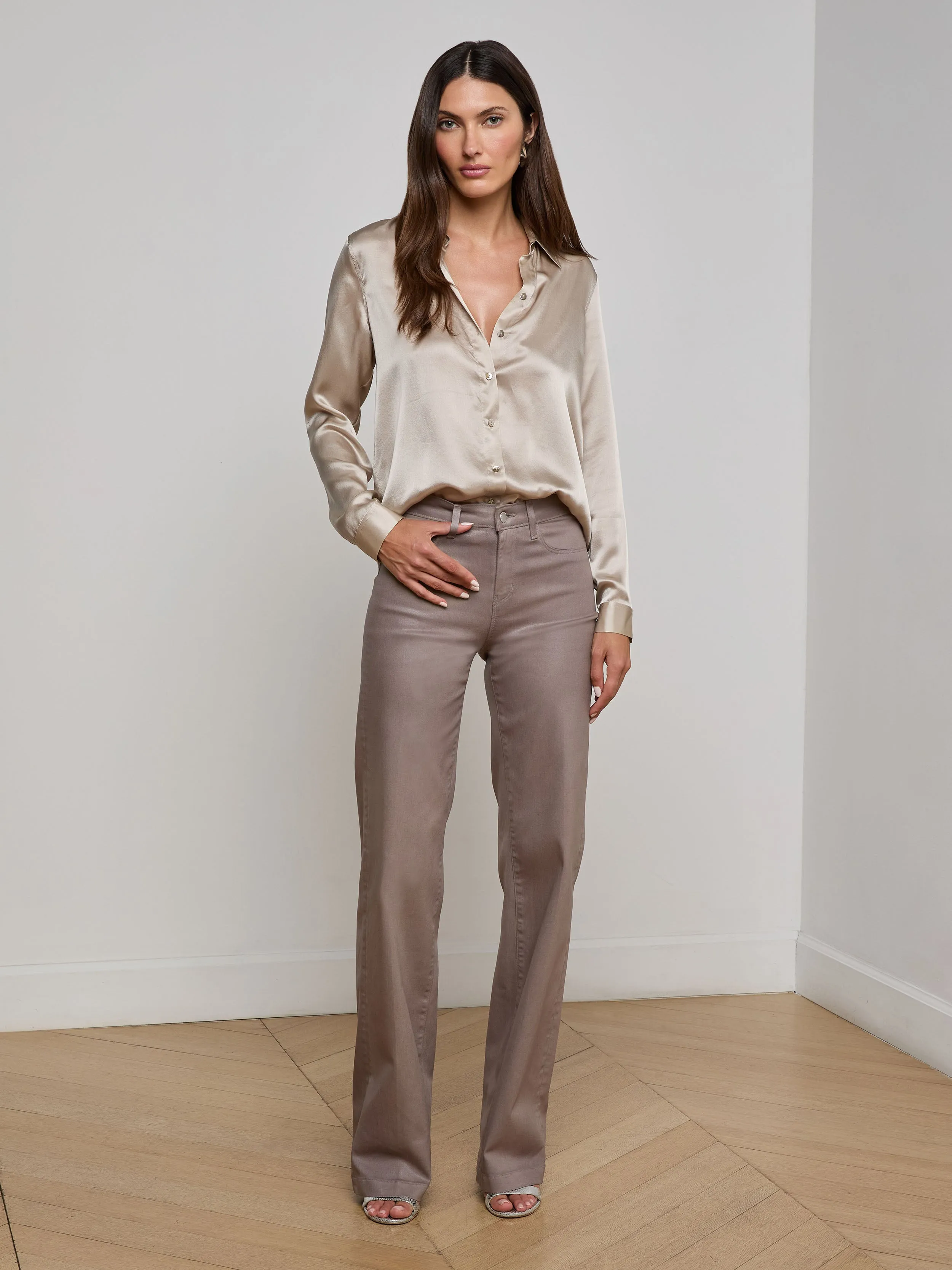 Tyler Silk Blouse sold by L'AGENCE product image thumbnail 3