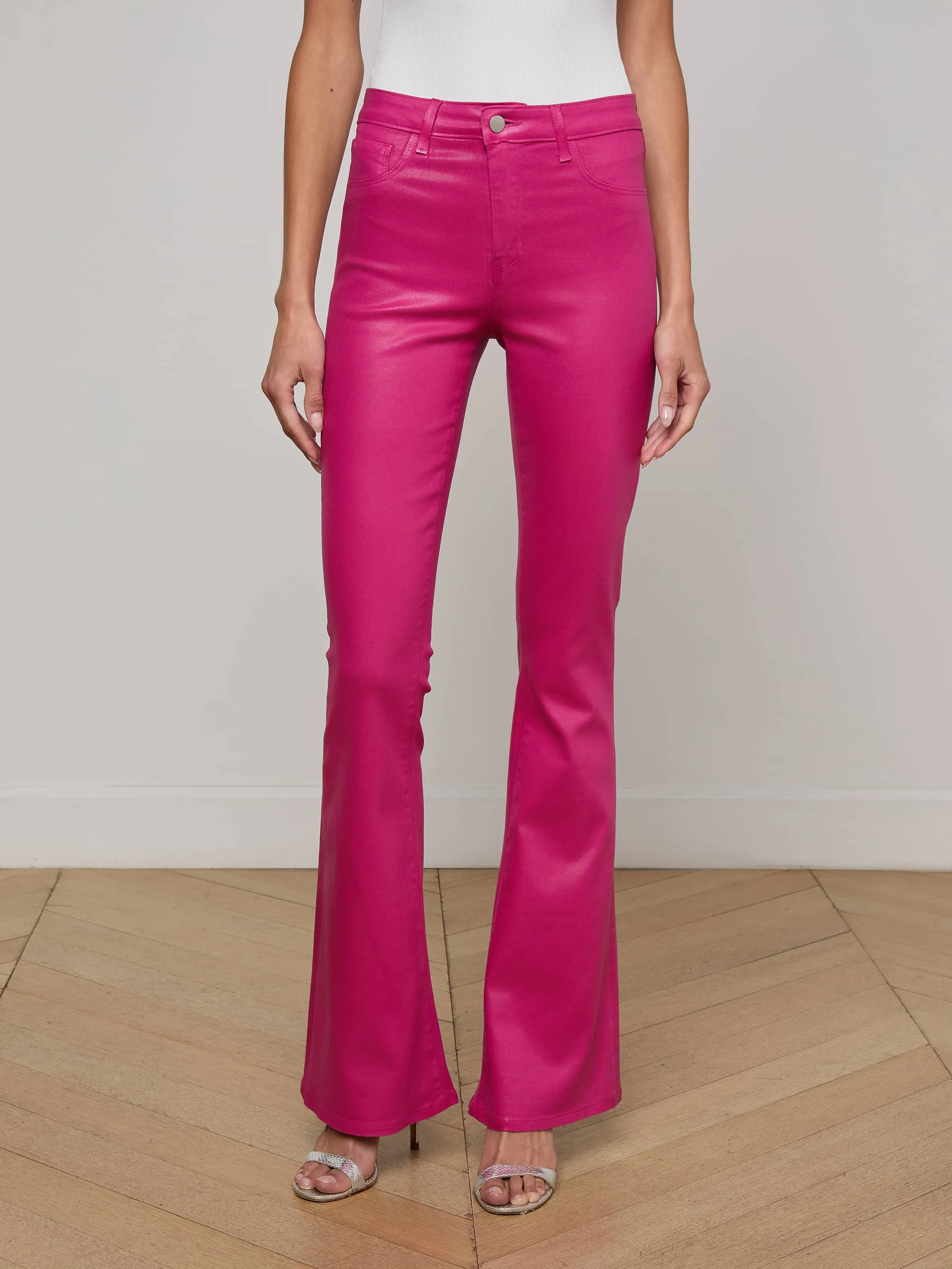 Marty Coated Flare Jean sold by L'AGENCE product image thumbnail 2