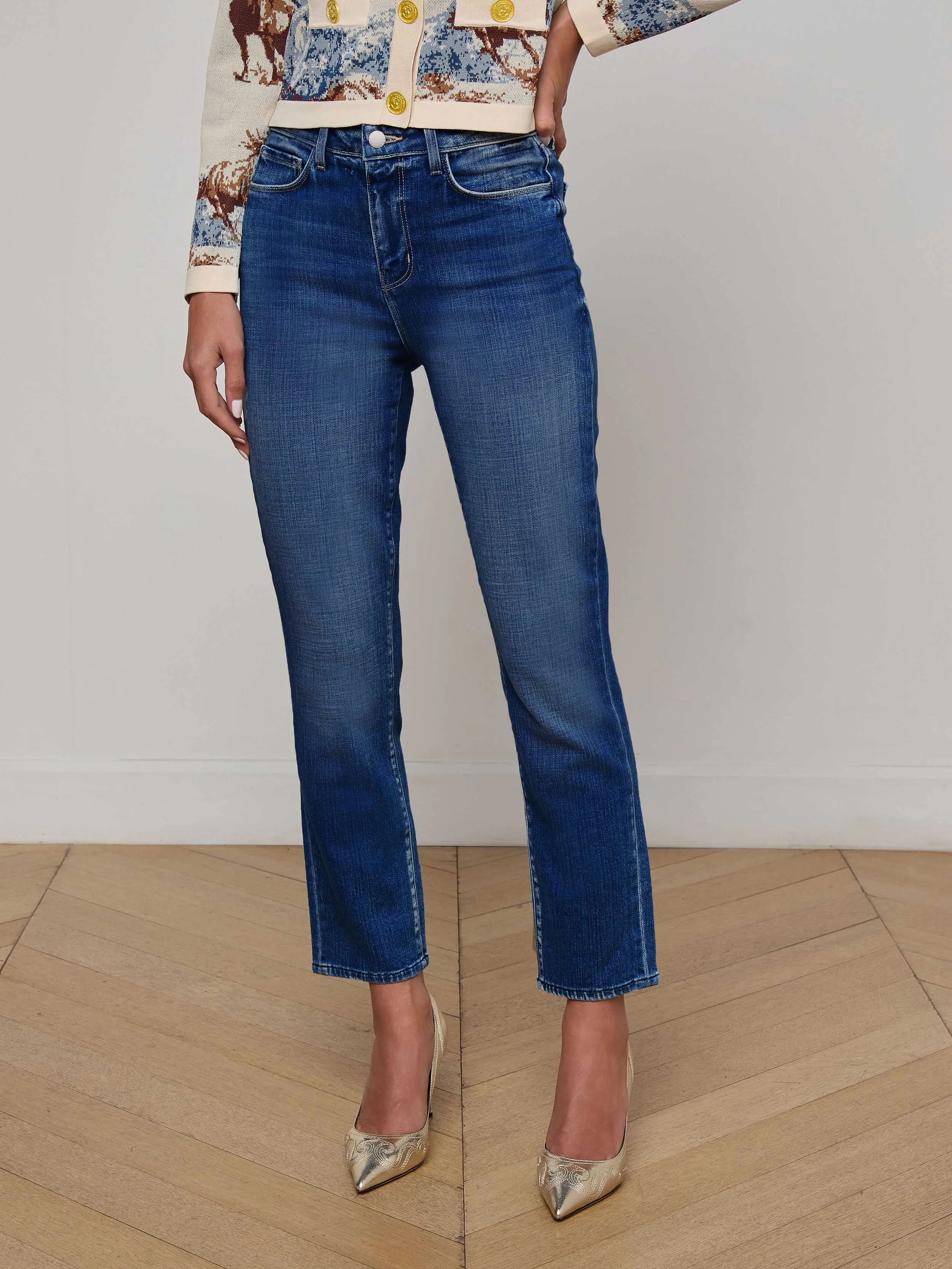 Celestia Slim-Leg Jean sold by L'AGENCE product image thumbnail 2
