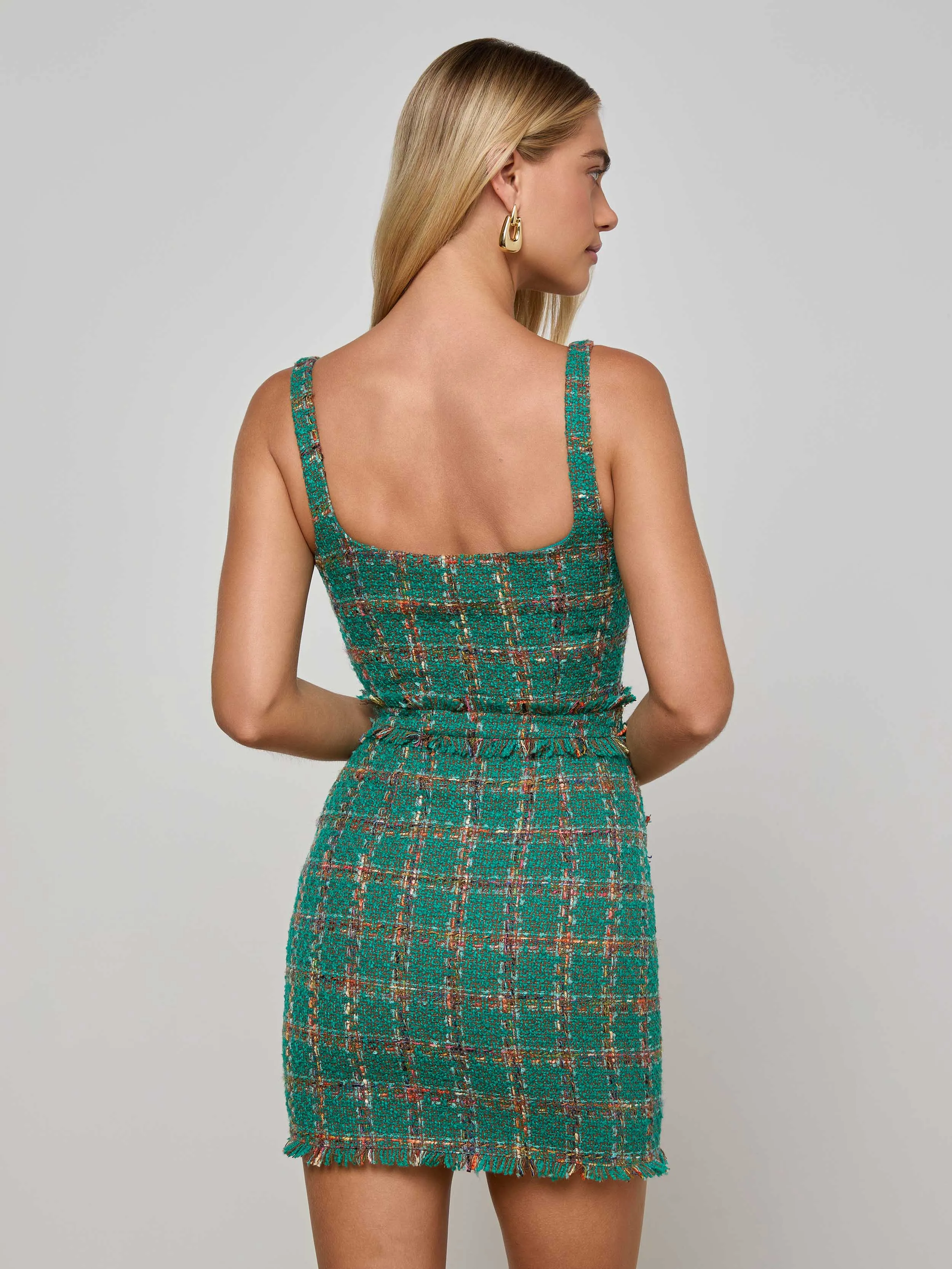 Valli Tweed Mini Dress sold by L'AGENCE product image thumbnail 5