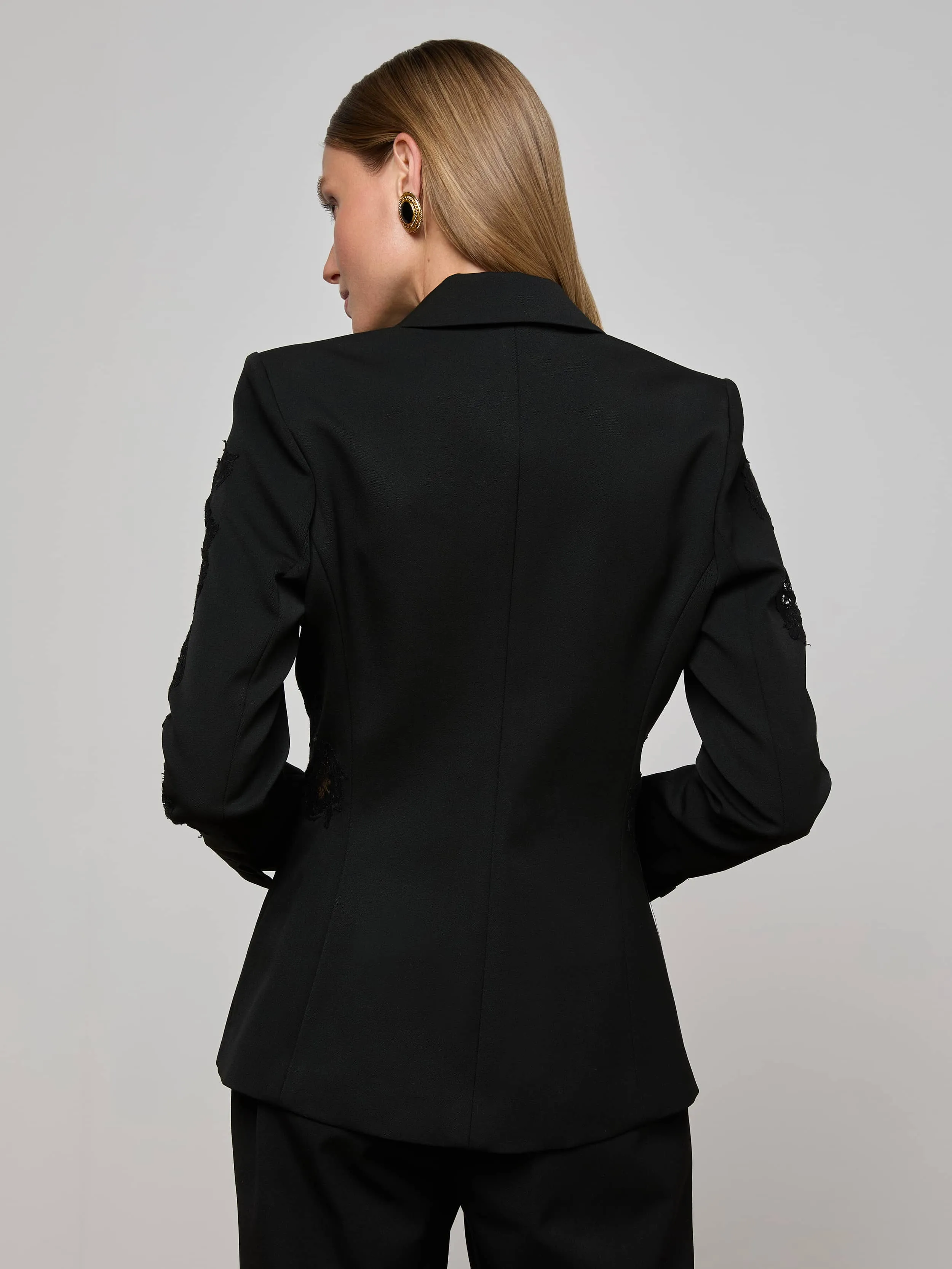 Clementine Lace Blazer sold by L'AGENCE product image thumbnail 4