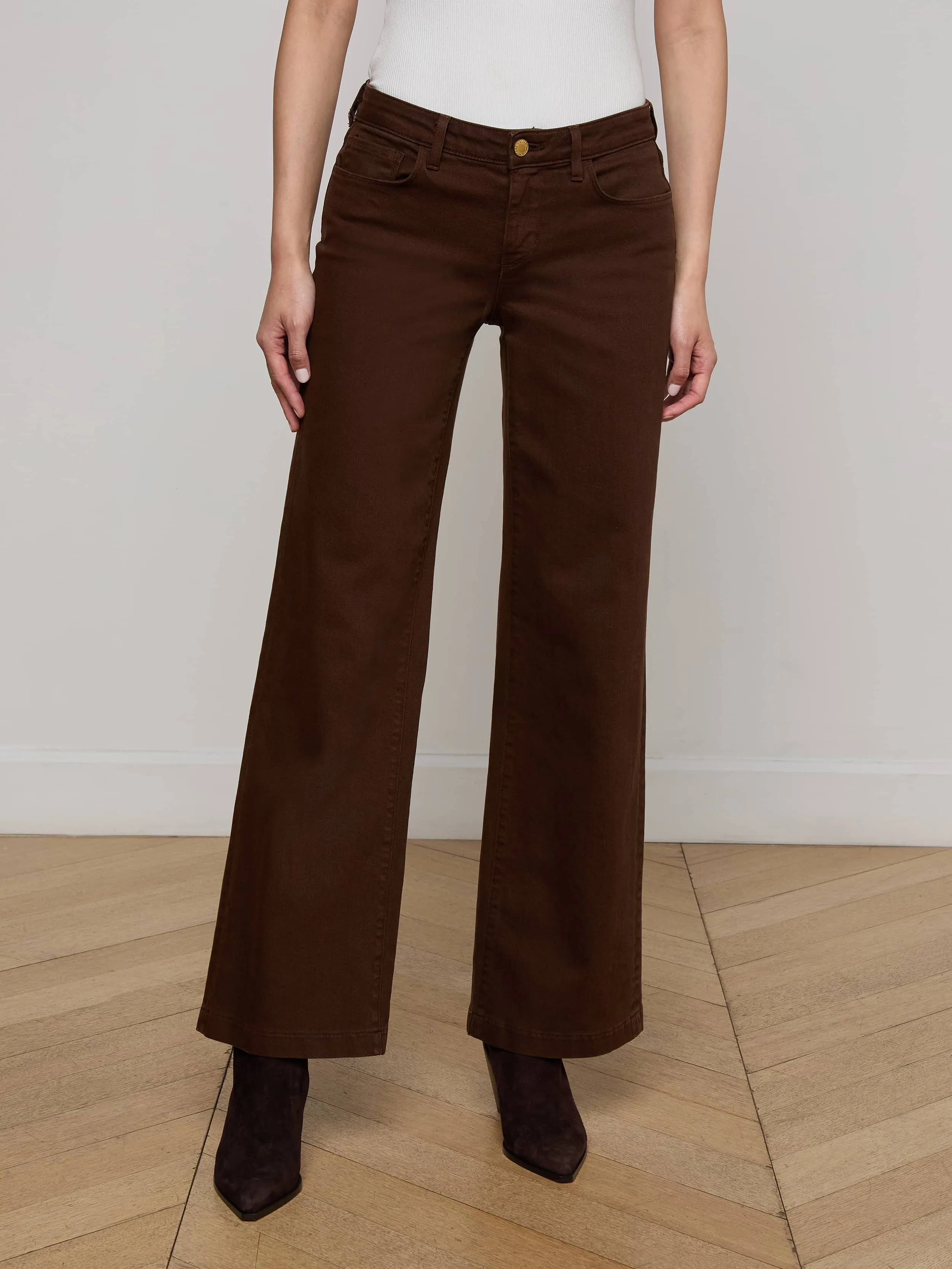Joanne Low-Rise Wide-Leg Jean sold by L'AGENCE product image thumbnail 2