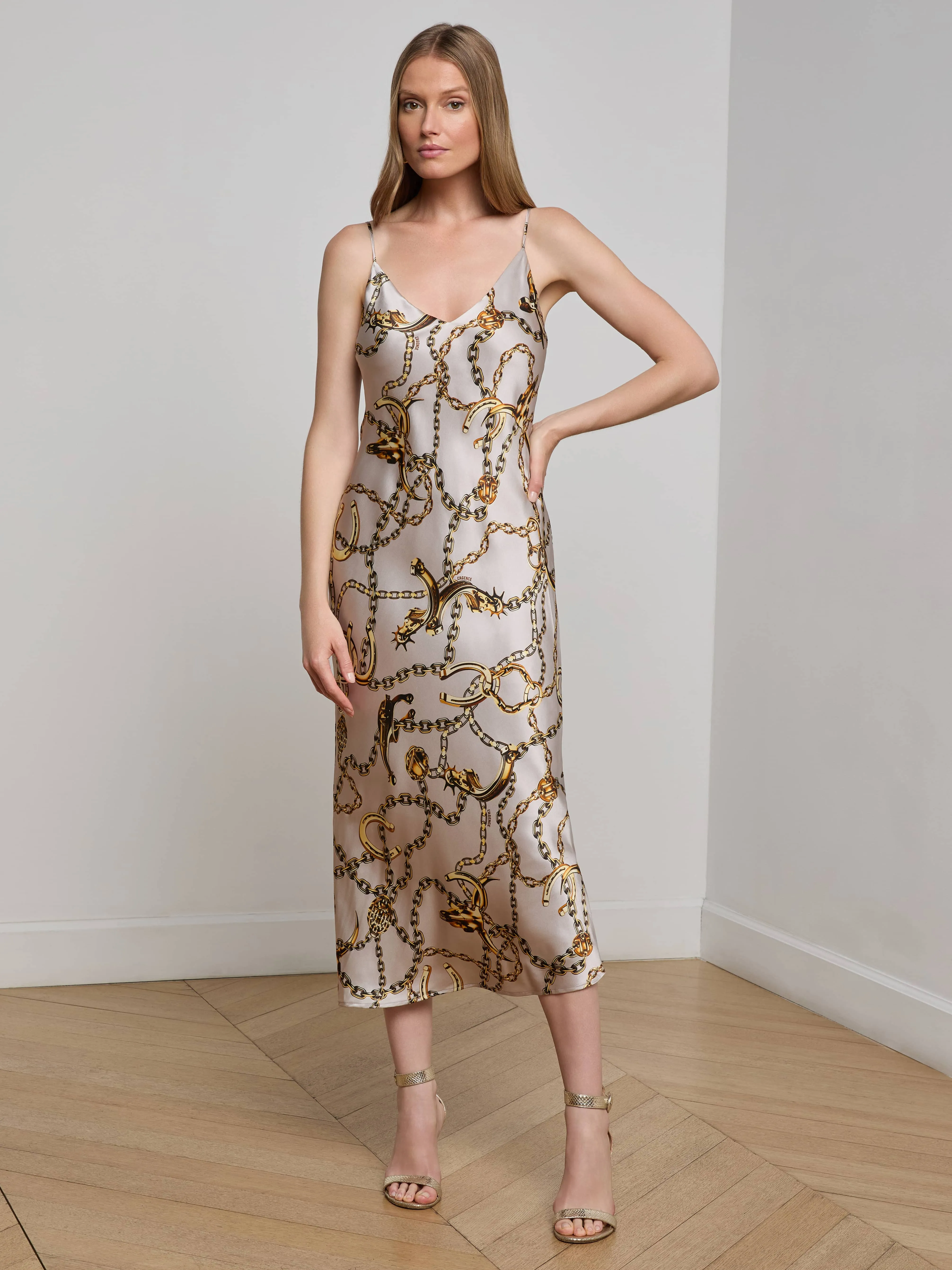 Seridie Silk Slip Dress sold by L'AGENCE
