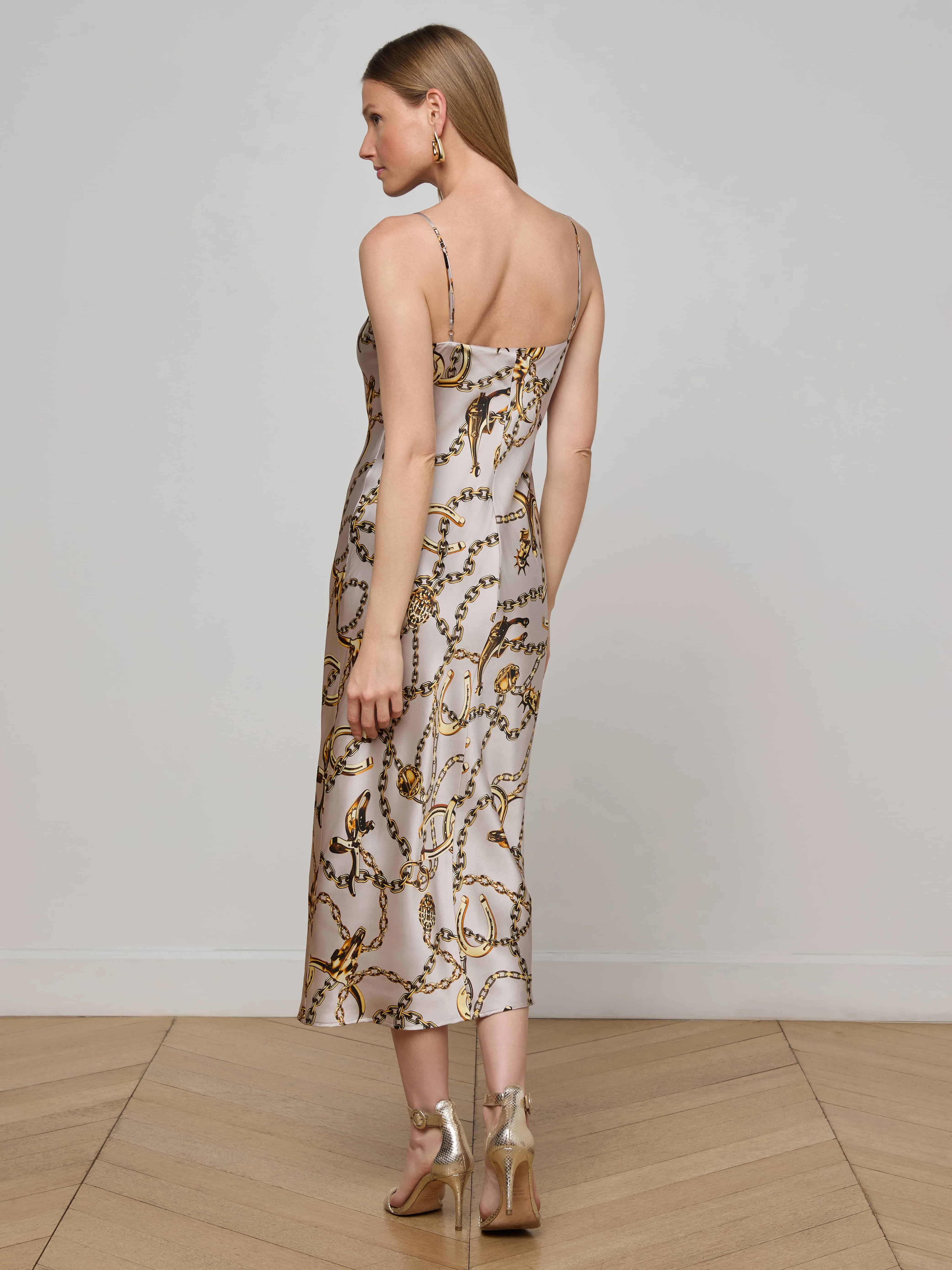 Seridie Silk Slip Dress sold by L'AGENCE product image thumbnail 3