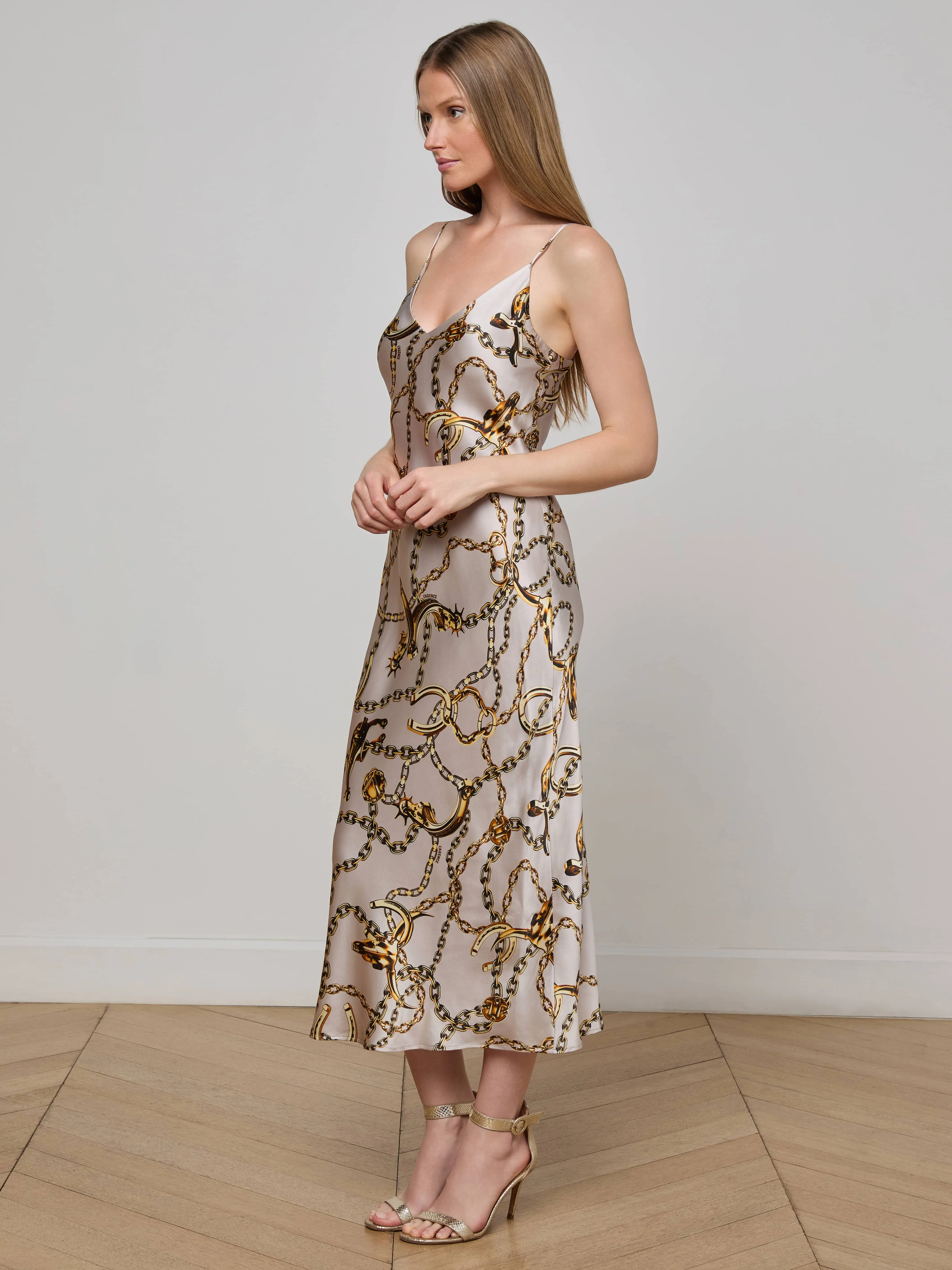 Seridie Silk Slip Dress sold by L'AGENCE product image thumbnail 2