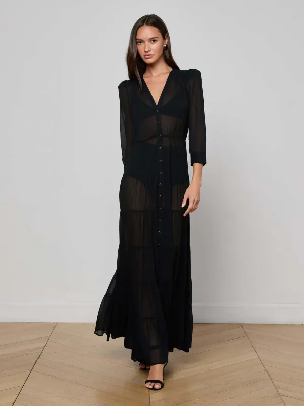 Seraphina Tiered Maxi Dress sold by L'AGENCE