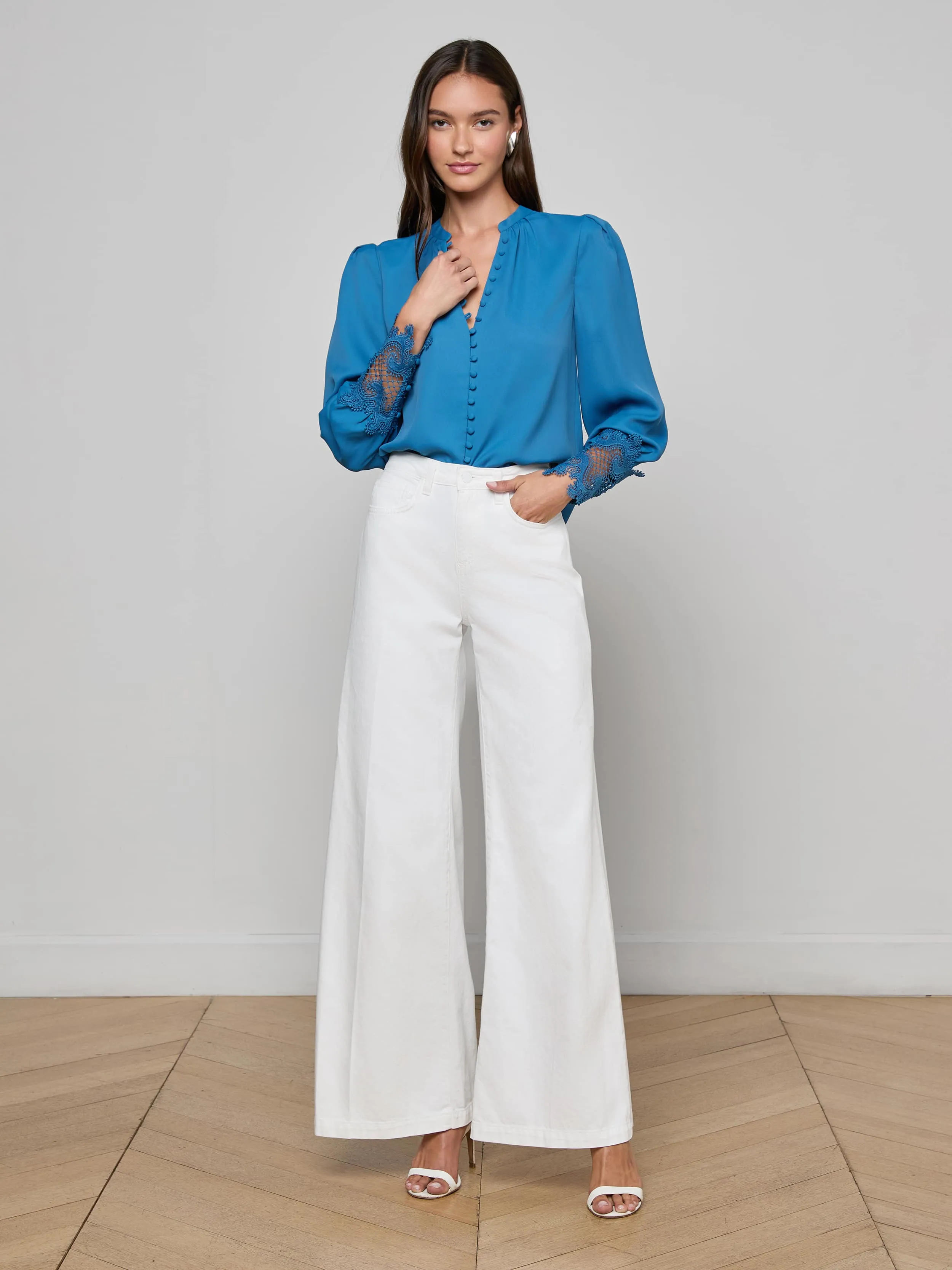 Ava Blouse sold by L'AGENCE product image thumbnail 4