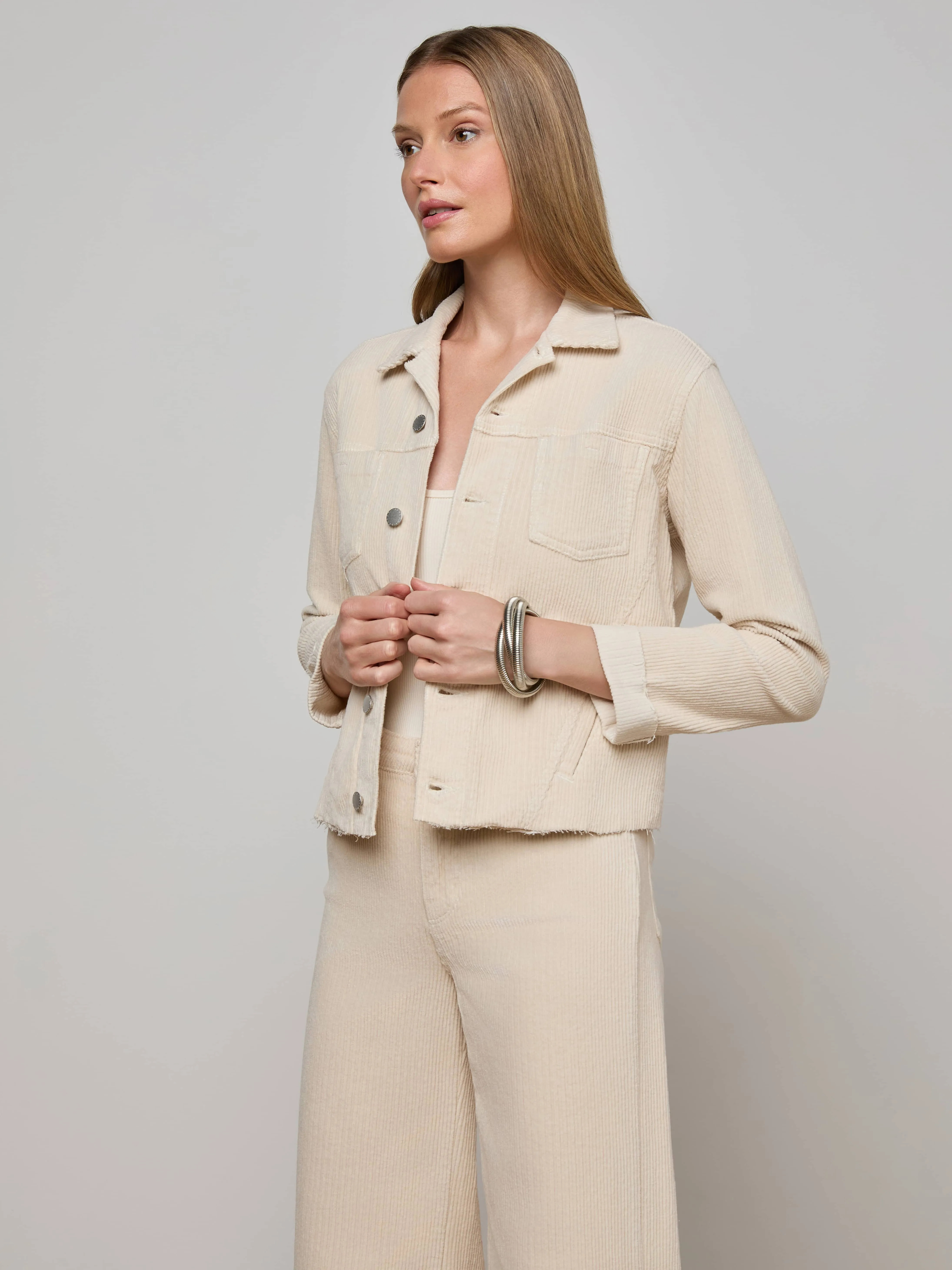 Janelle Corduroy Jacket sold by L'AGENCE product image thumbnail 2