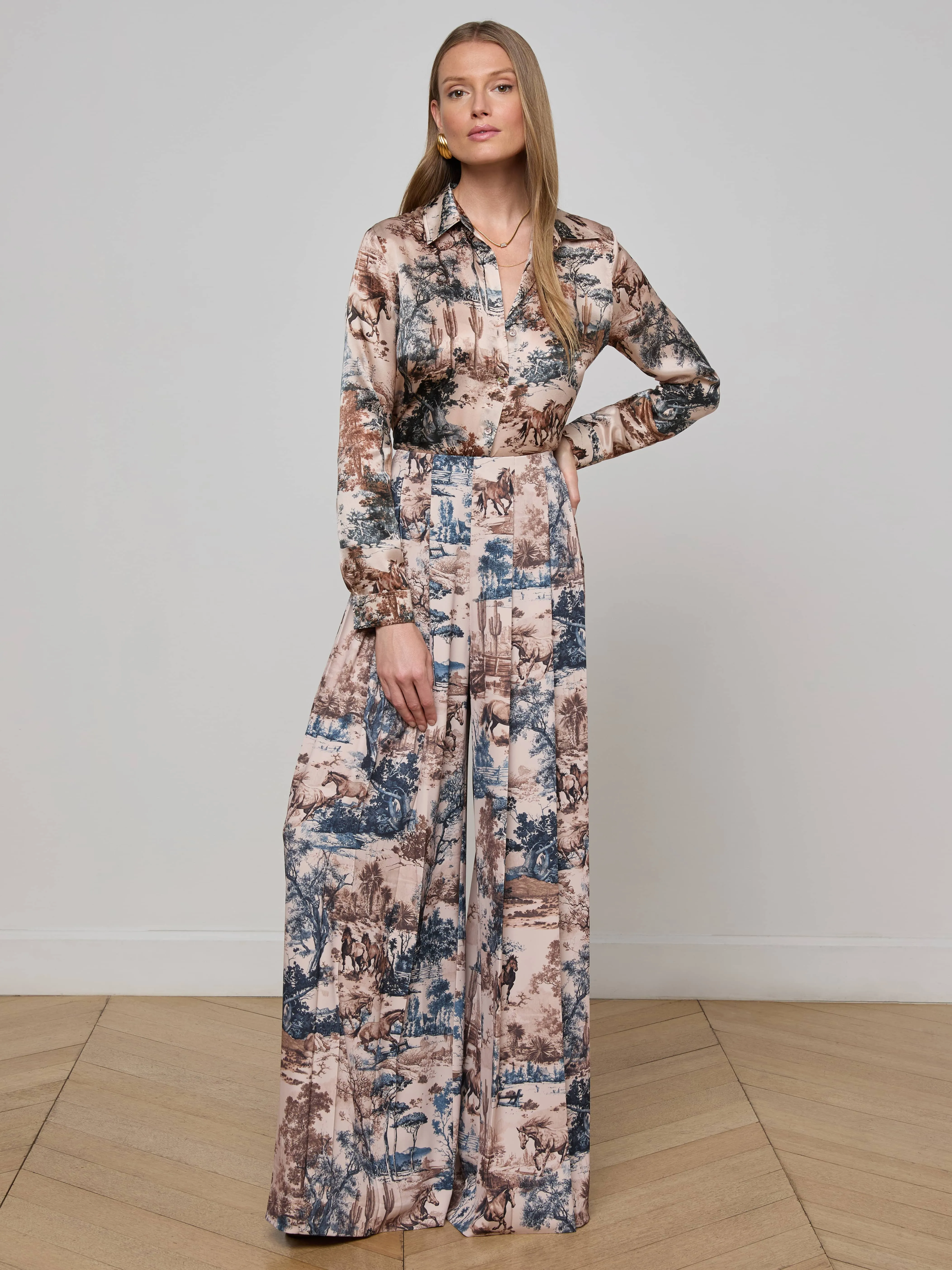 Tyler Silk Blouse sold by L'AGENCE product image thumbnail 3