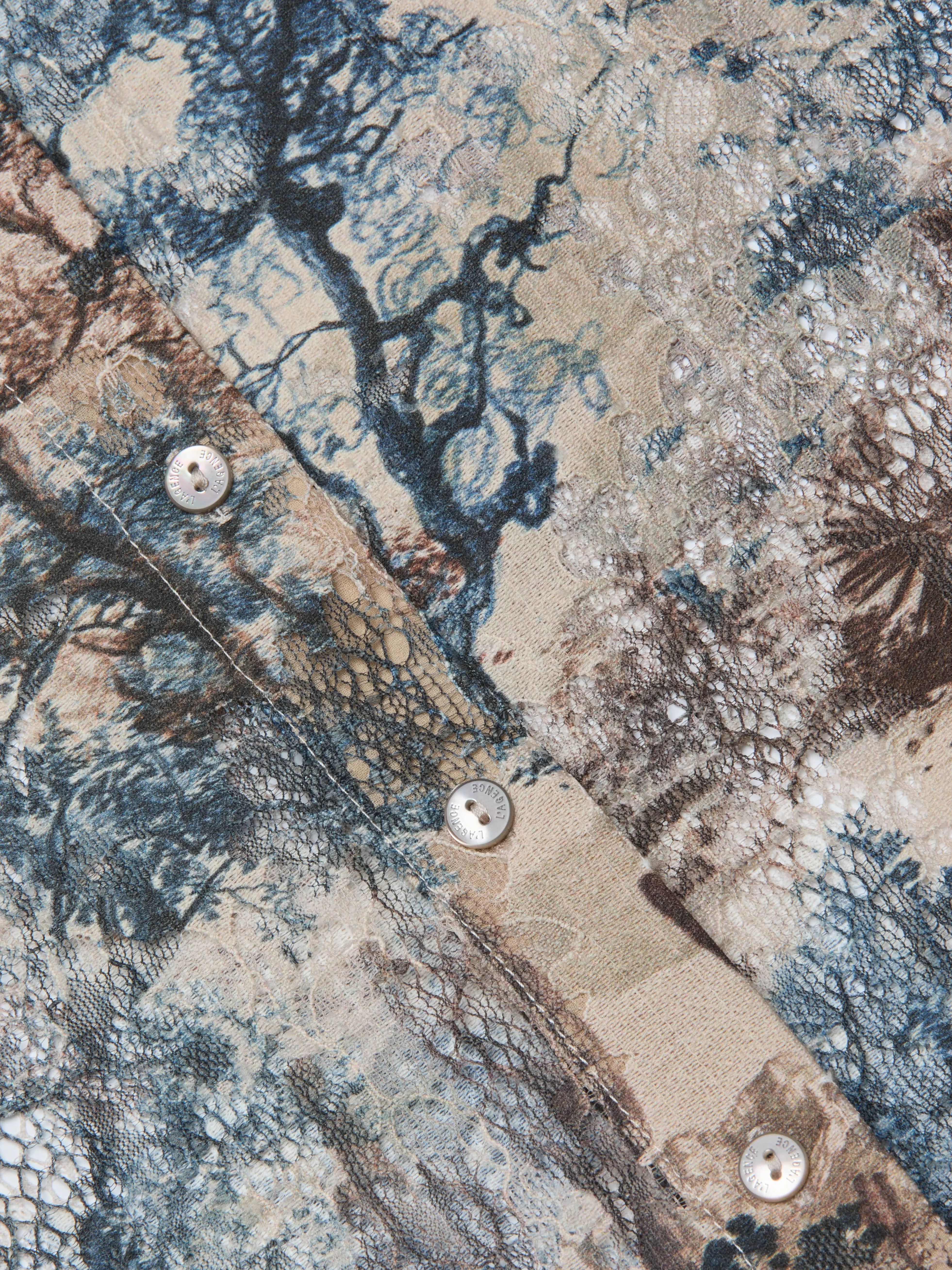 Maia Printed Lace Blouse sold by L'AGENCE product image thumbnail 5