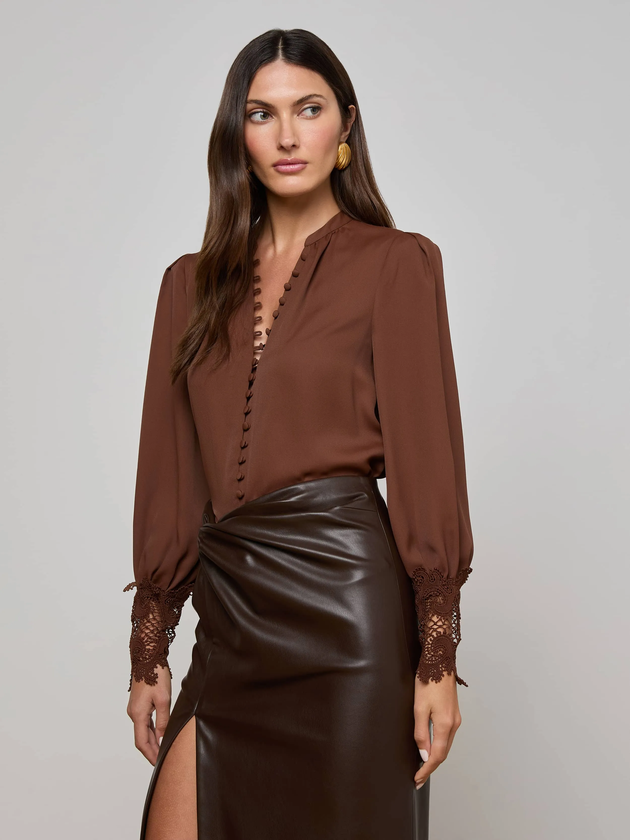Ava Blouse sold by L'AGENCE product image thumbnail 2