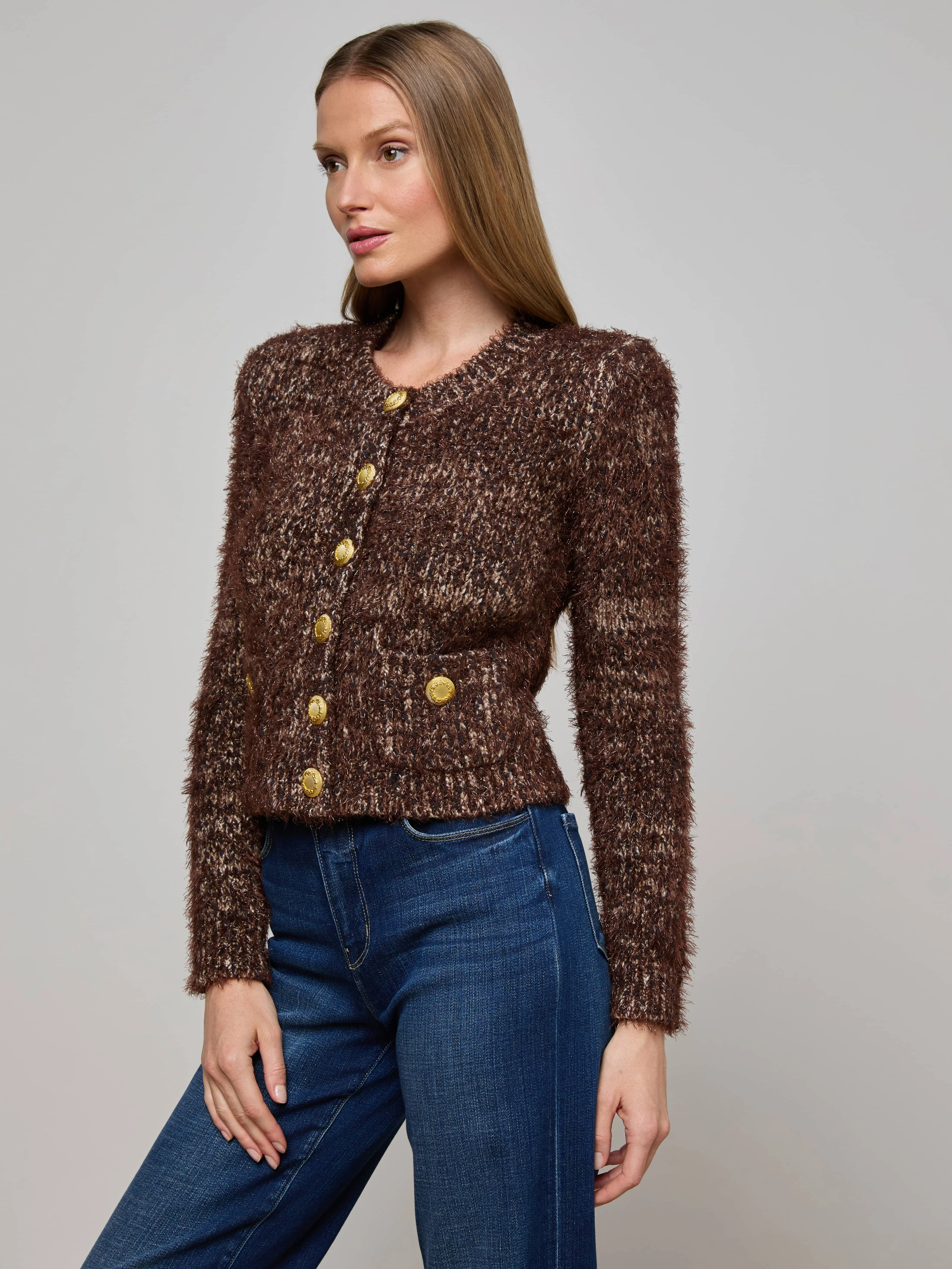 Una Knit Cardigan sold by L'AGENCE product image thumbnail 2