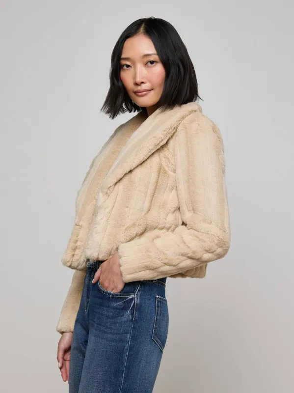 Davy Faux Fur Jacket made by L'AGENCE