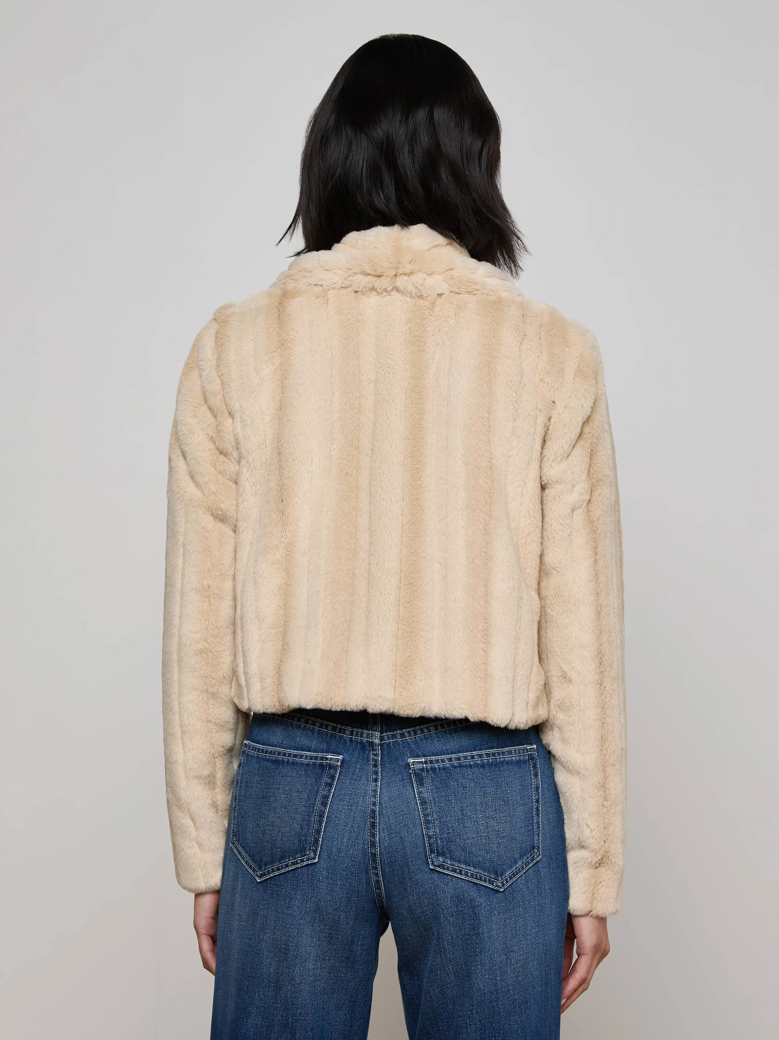 Davy Faux Fur Jacket sold by L'AGENCE product image thumbnail 4