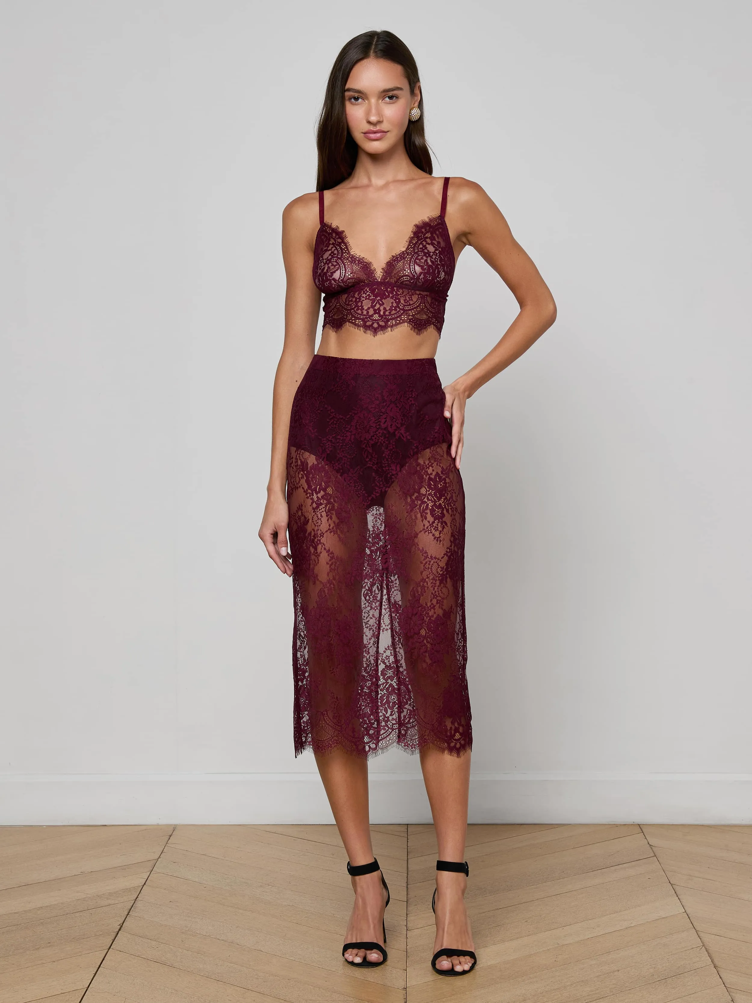 Aislin Lace Bralette sold by L'AGENCE product image thumbnail 3