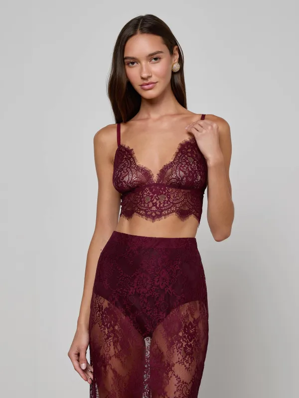 Aislin Lace Bralette sold by L'AGENCE