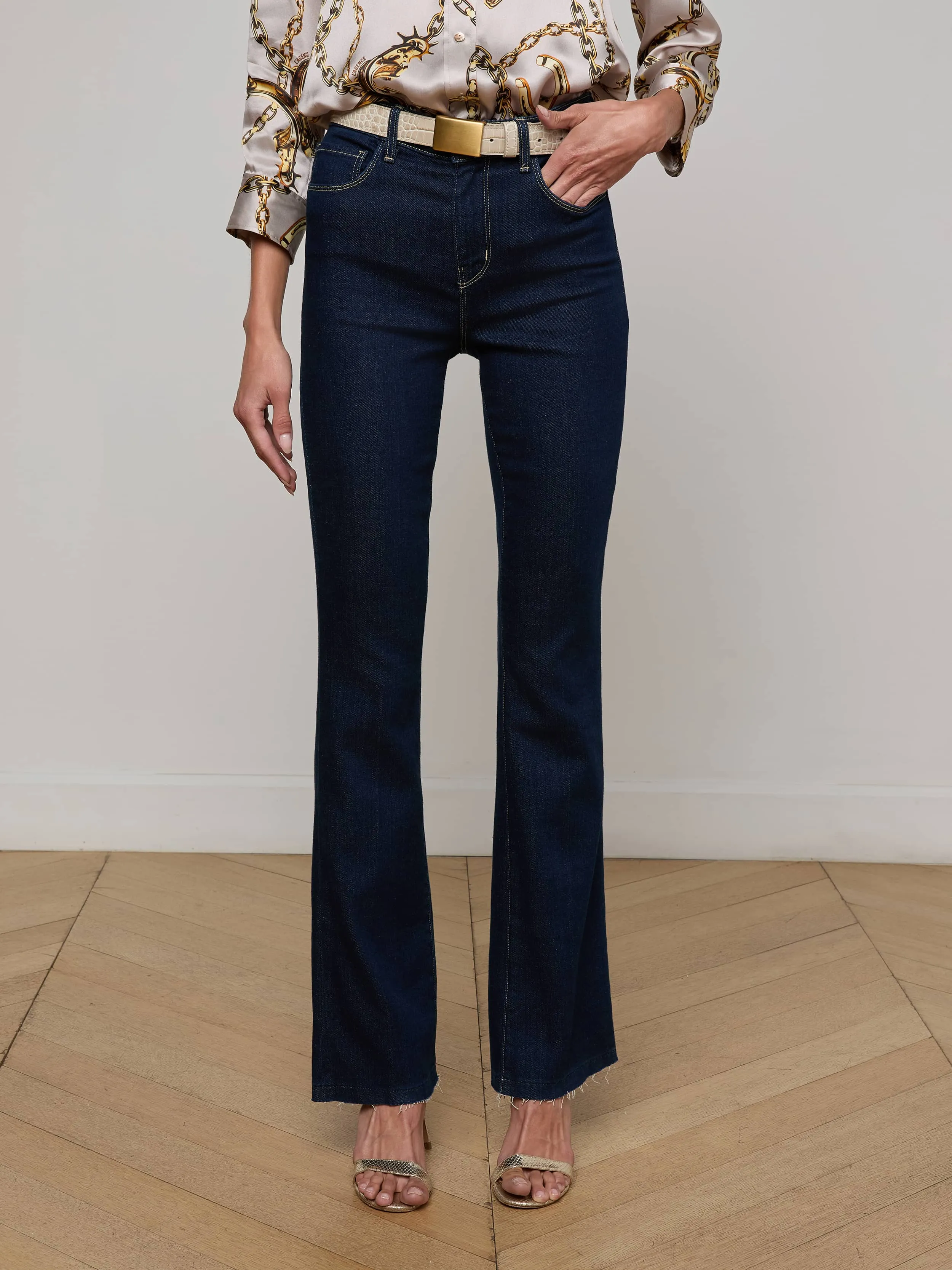 Ruth Straight-Leg Jean sold by L'AGENCE product image thumbnail 2