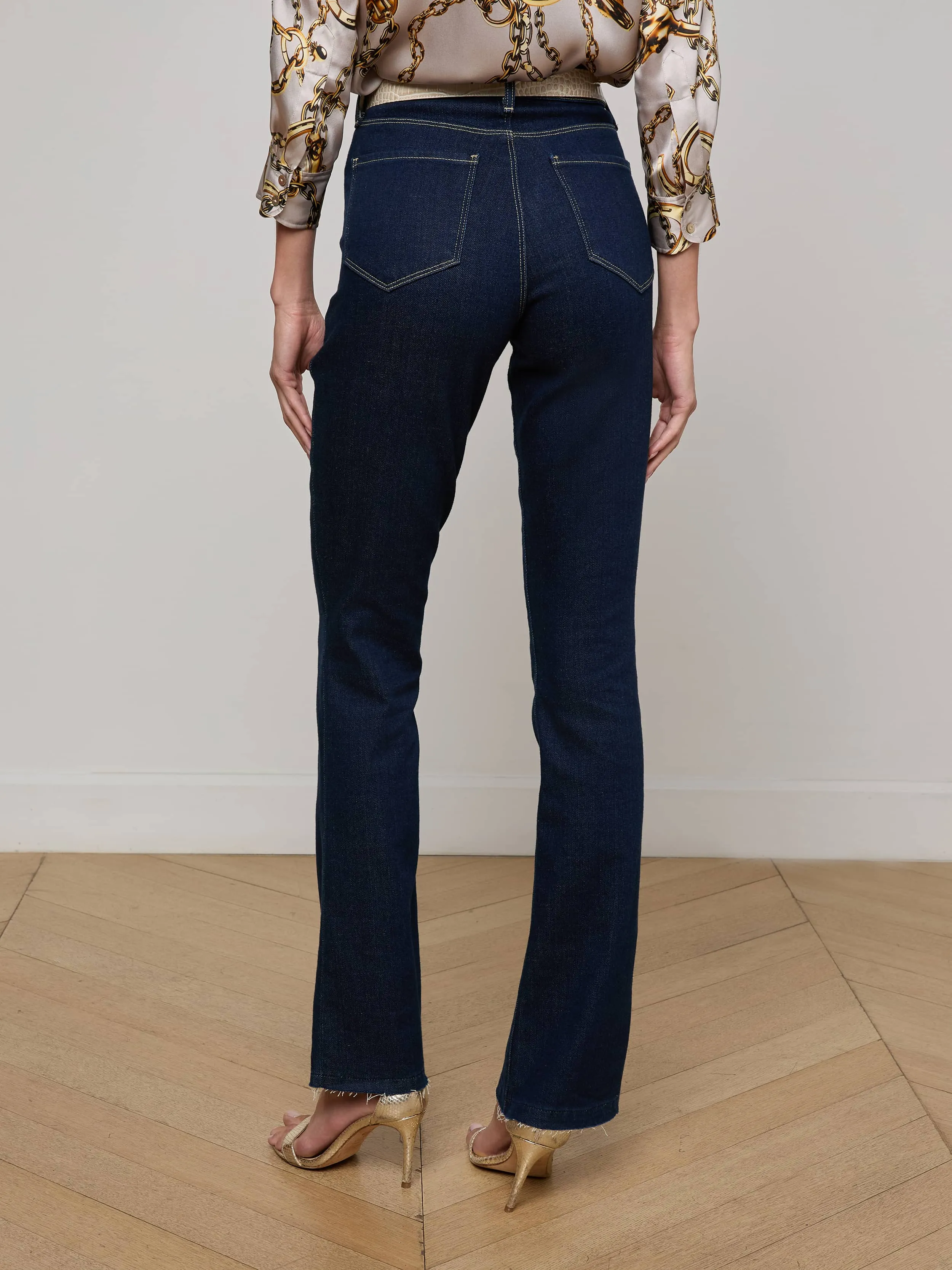 Ruth Straight-Leg Jean sold by L'AGENCE product image thumbnail 4