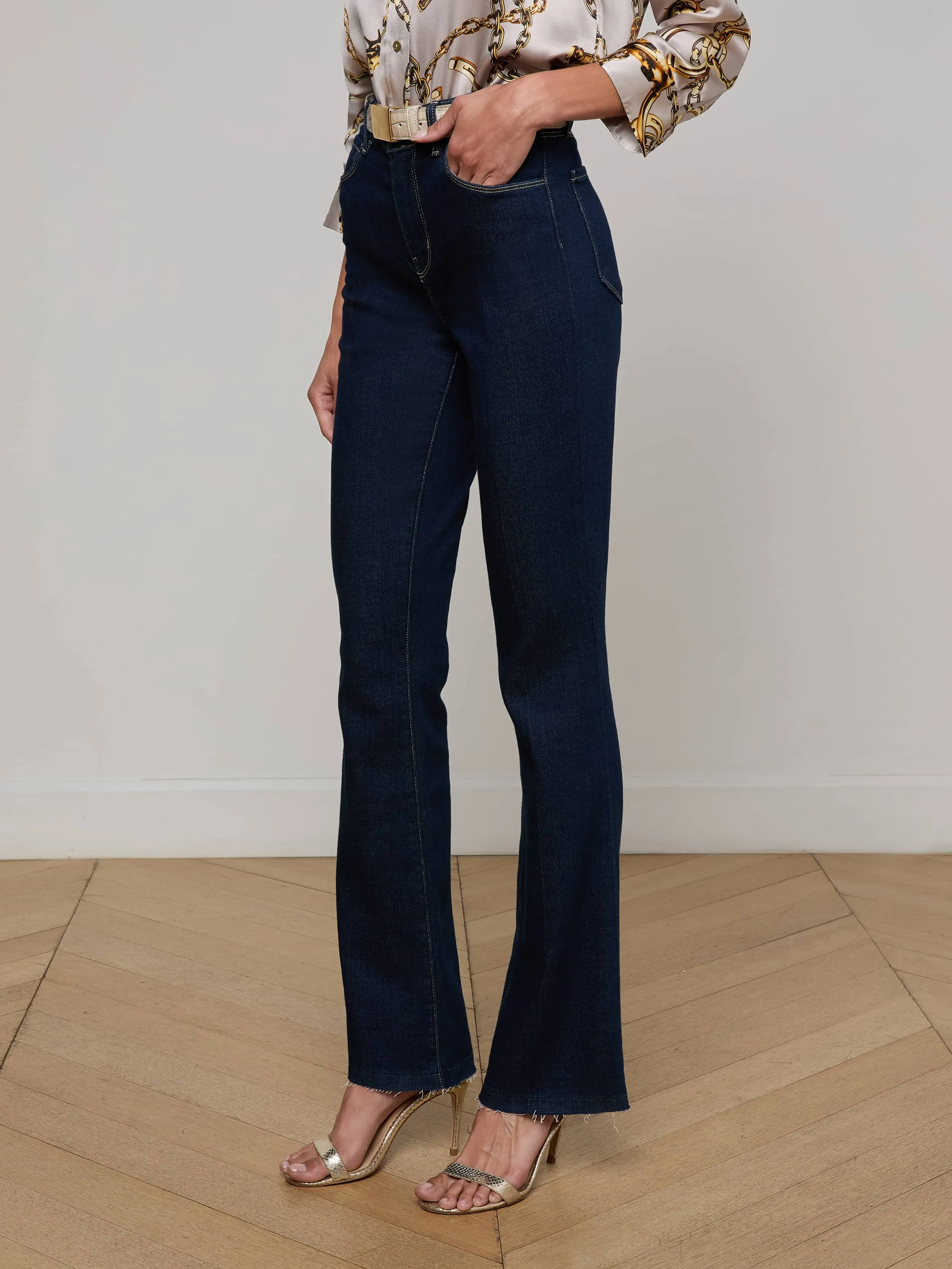 Ruth Straight-Leg Jean sold by L'AGENCE product image thumbnail 3