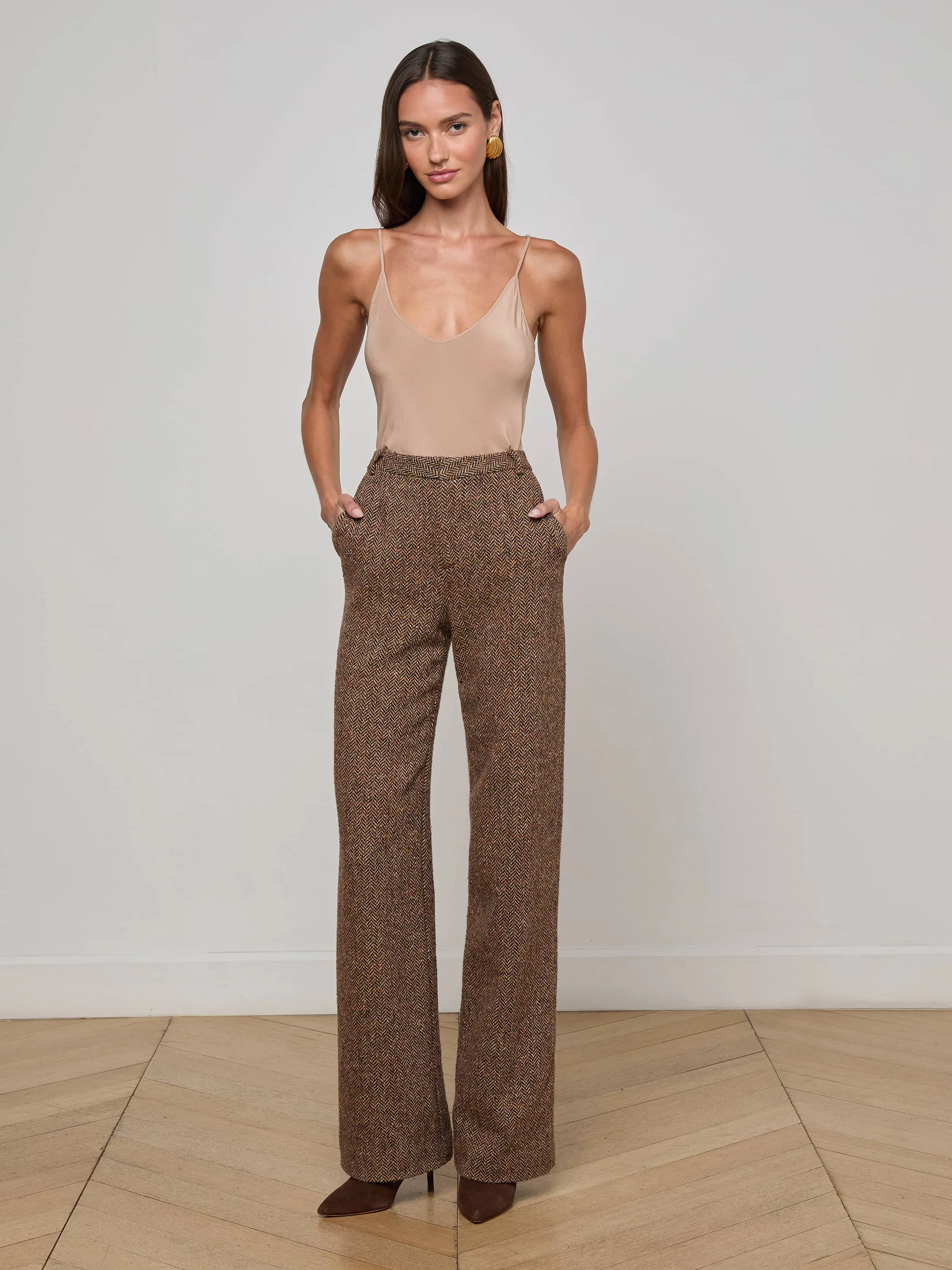 Livvy Straight-Leg Trouser sold by L'AGENCE