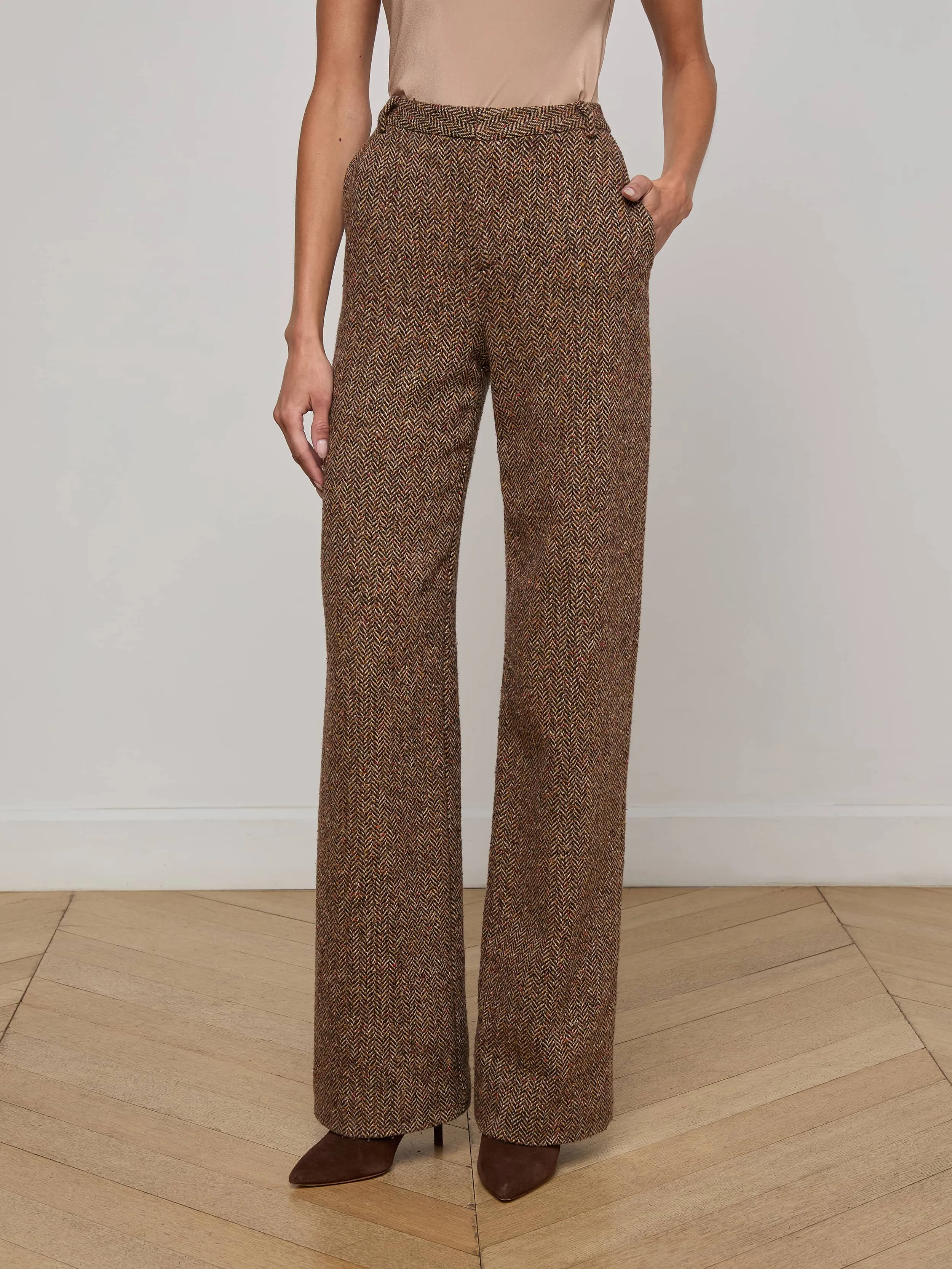 Livvy Straight-Leg Trouser sold by L'AGENCE product image thumbnail 3